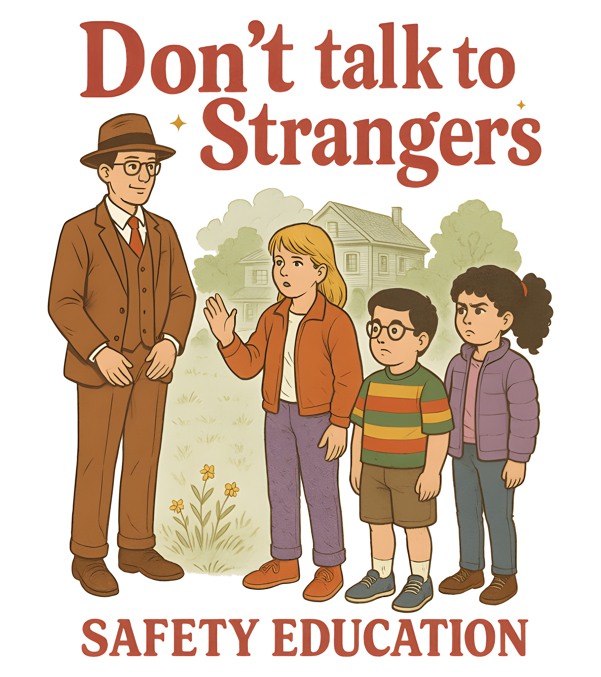 Don't talk to Strangers DTF Transfer