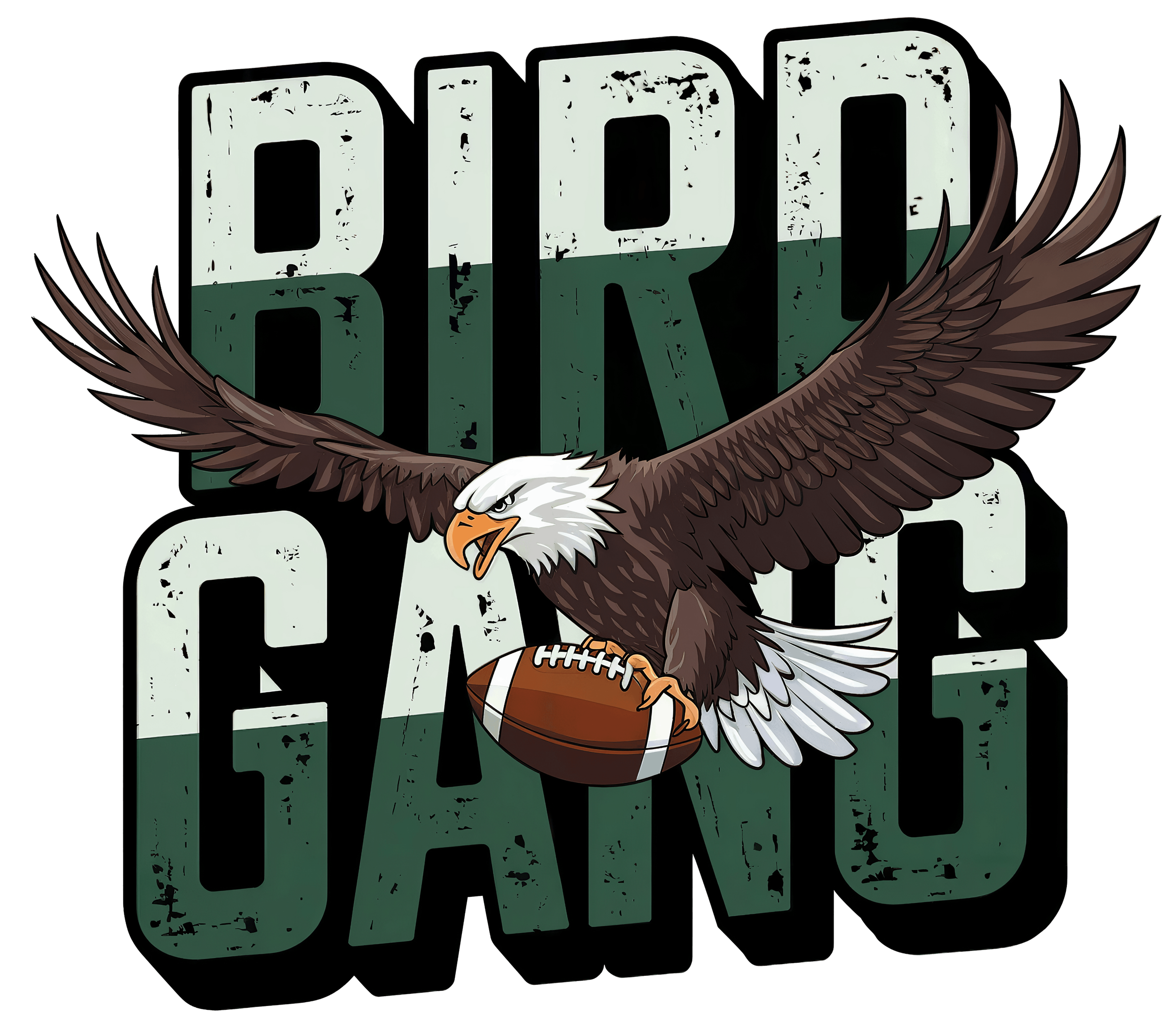 Green Bird Gang DTF Transfer