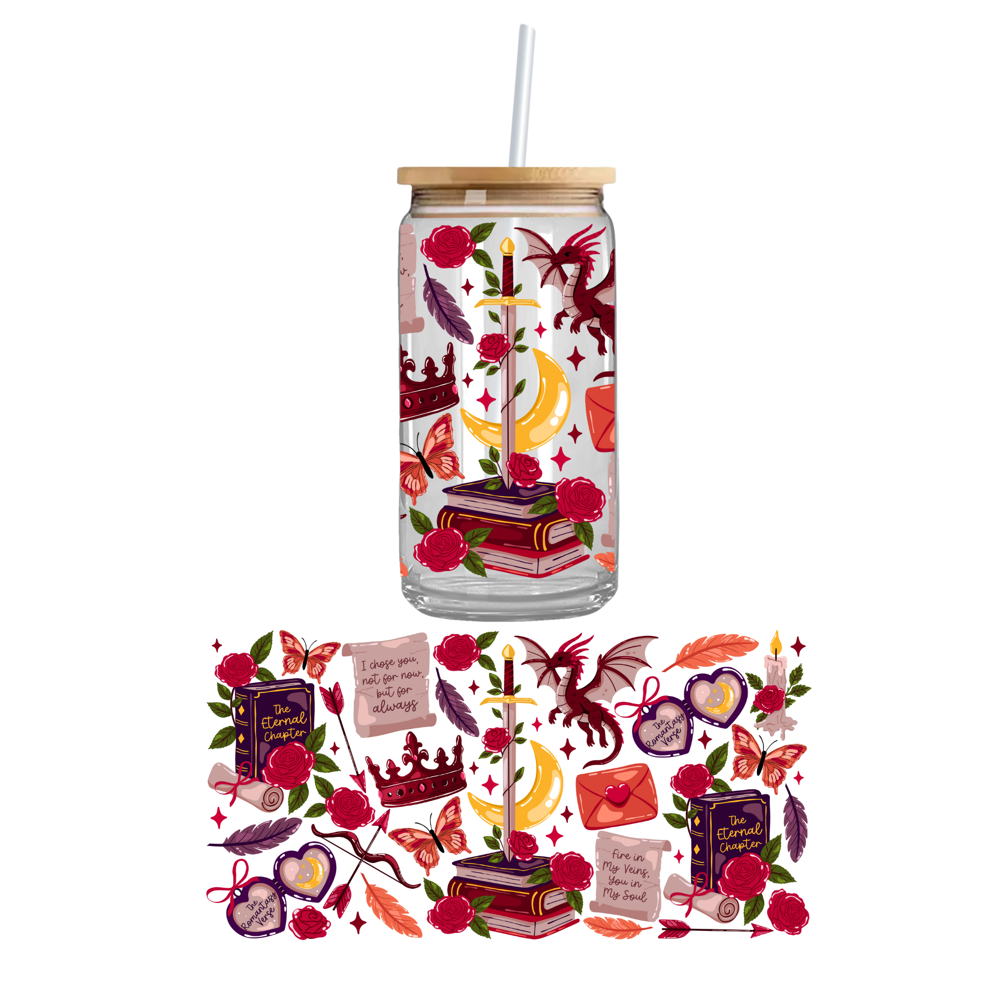 Dark Dragon UV DTF Cupwrap