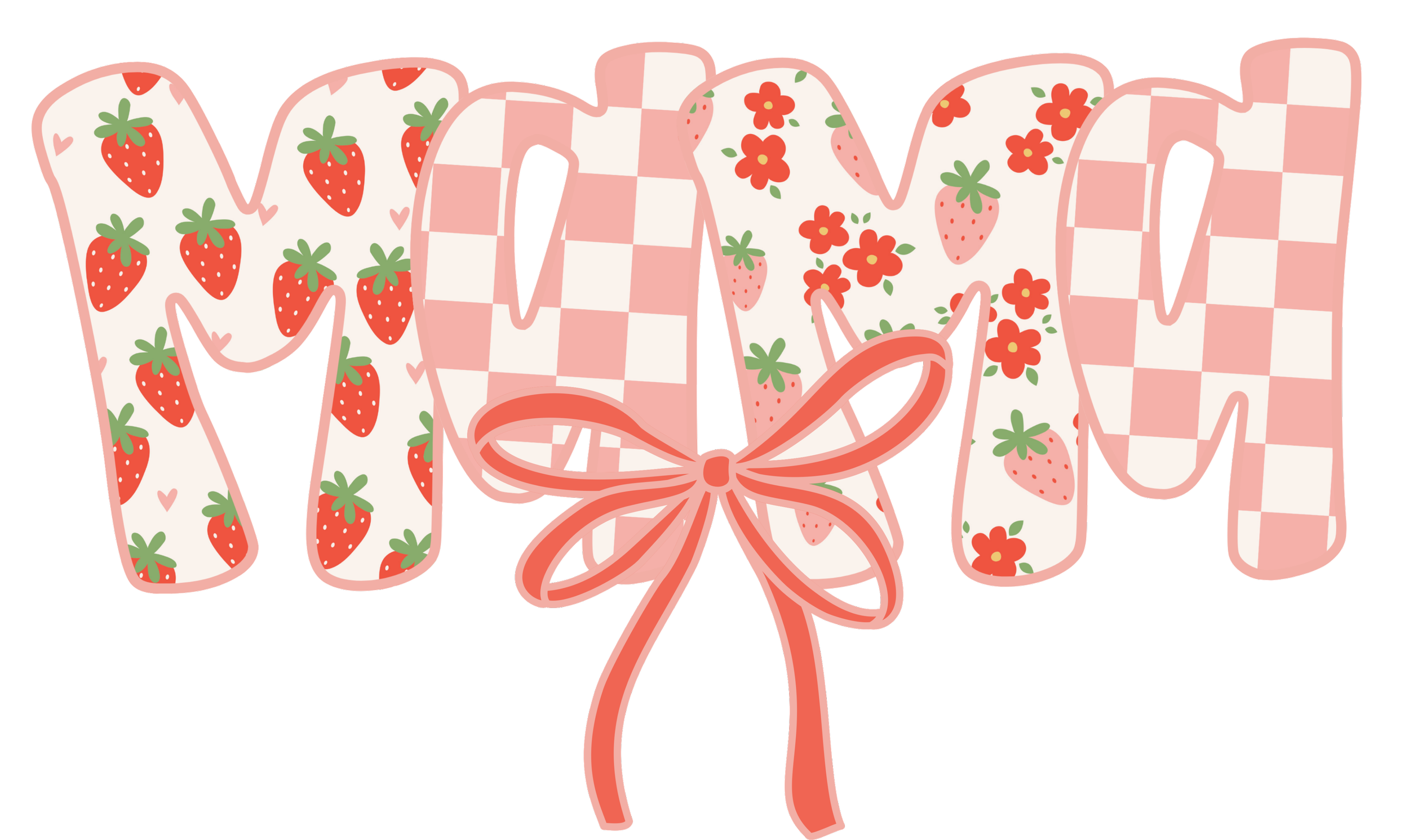 Mama Strawberries DTF Transfer