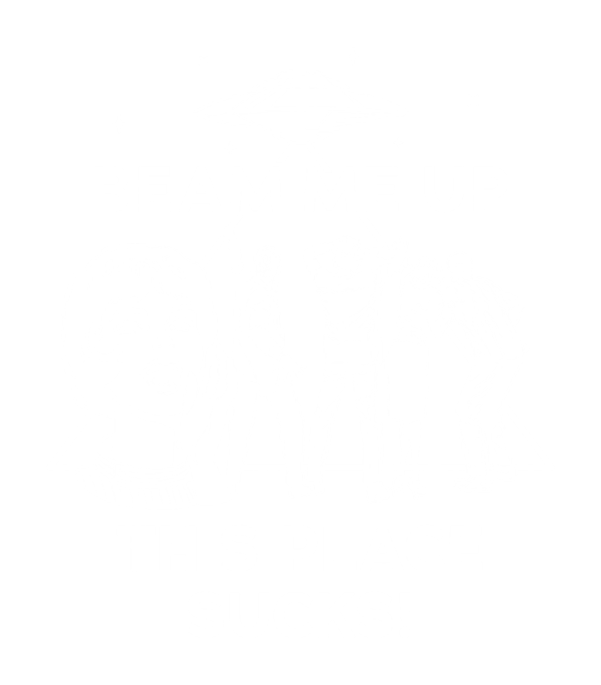 Beam me up this place sucks DTF Transfer