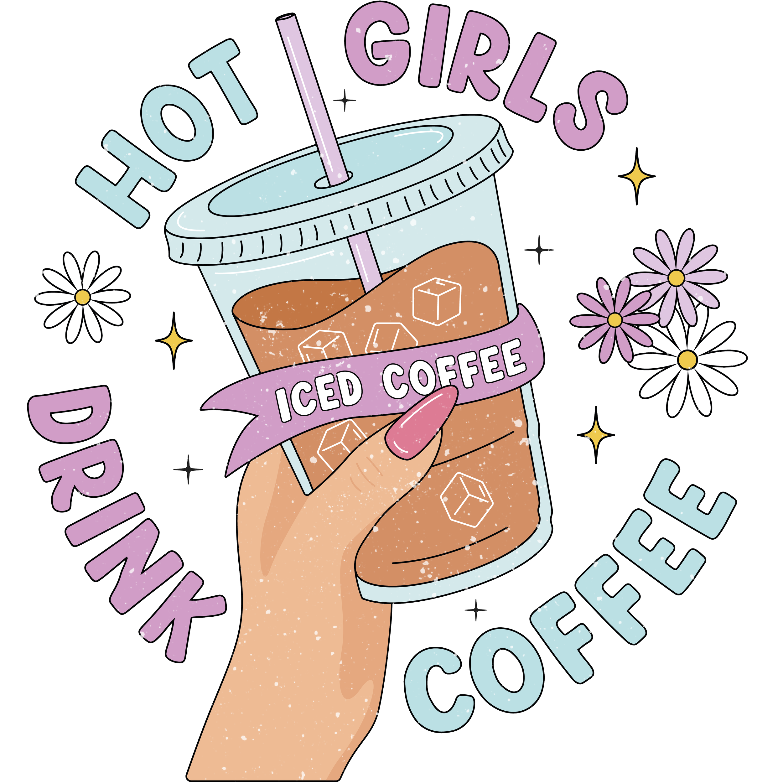 Drink Coffee DTF Transfer