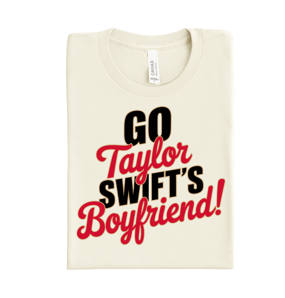 Go Boyfriend DTF transfer for supportive game day shirts