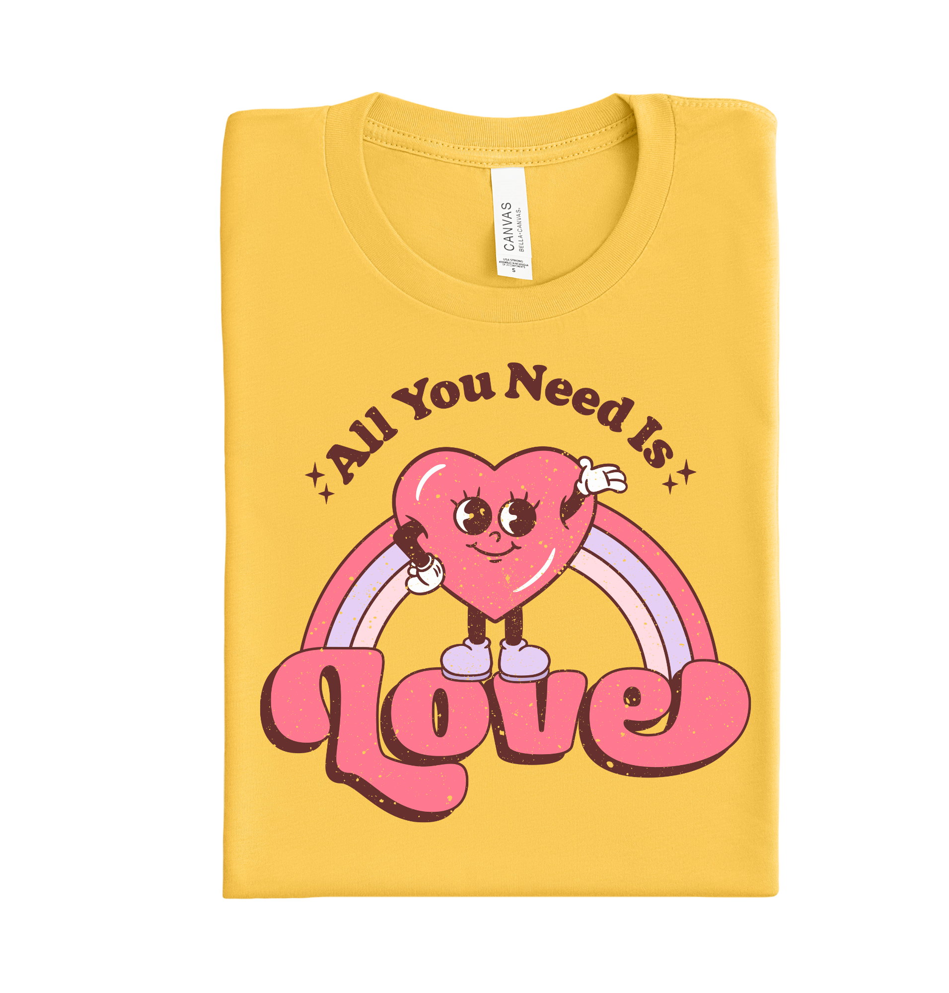 All you need is love Valentine DTF heat transfer ready to press