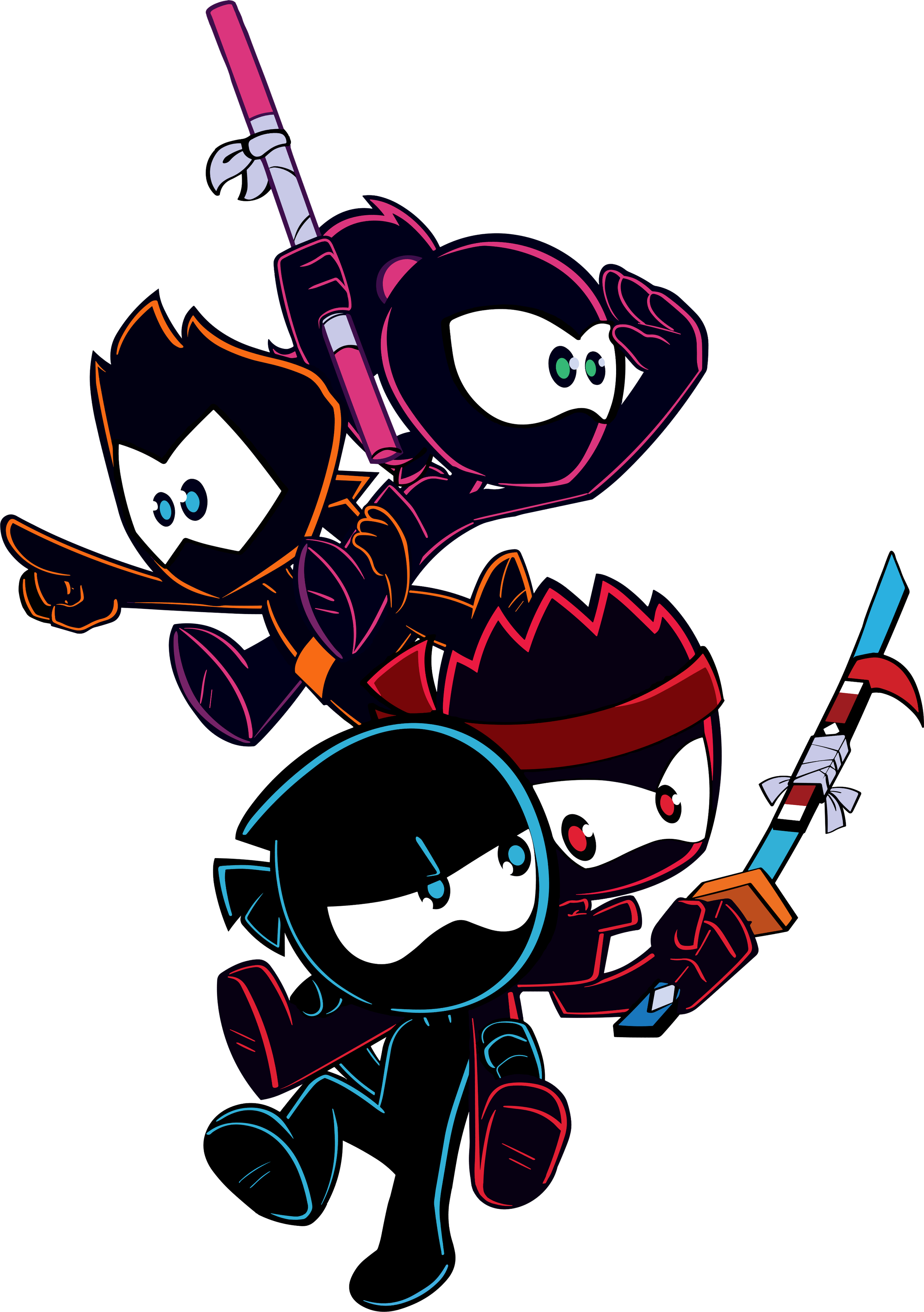 Kids Ninja Squad DTF Transfer