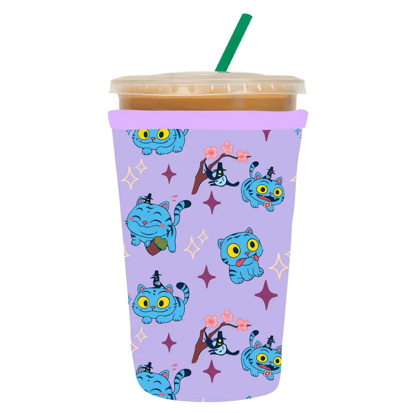 Blue Cat (4 PK) Coffee Sleeve