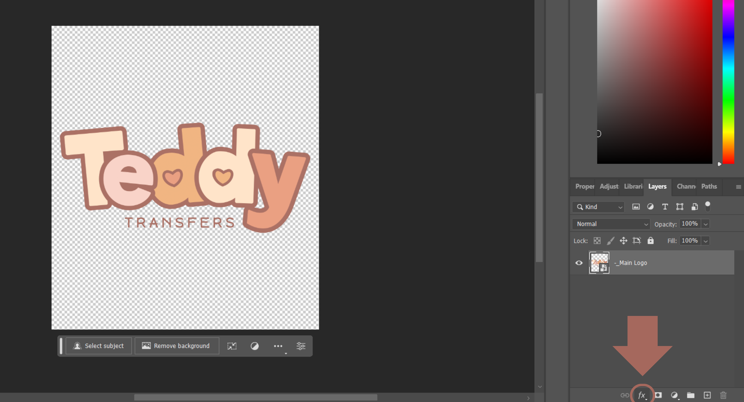 How to thicken fine lines in — Teddy Transfers