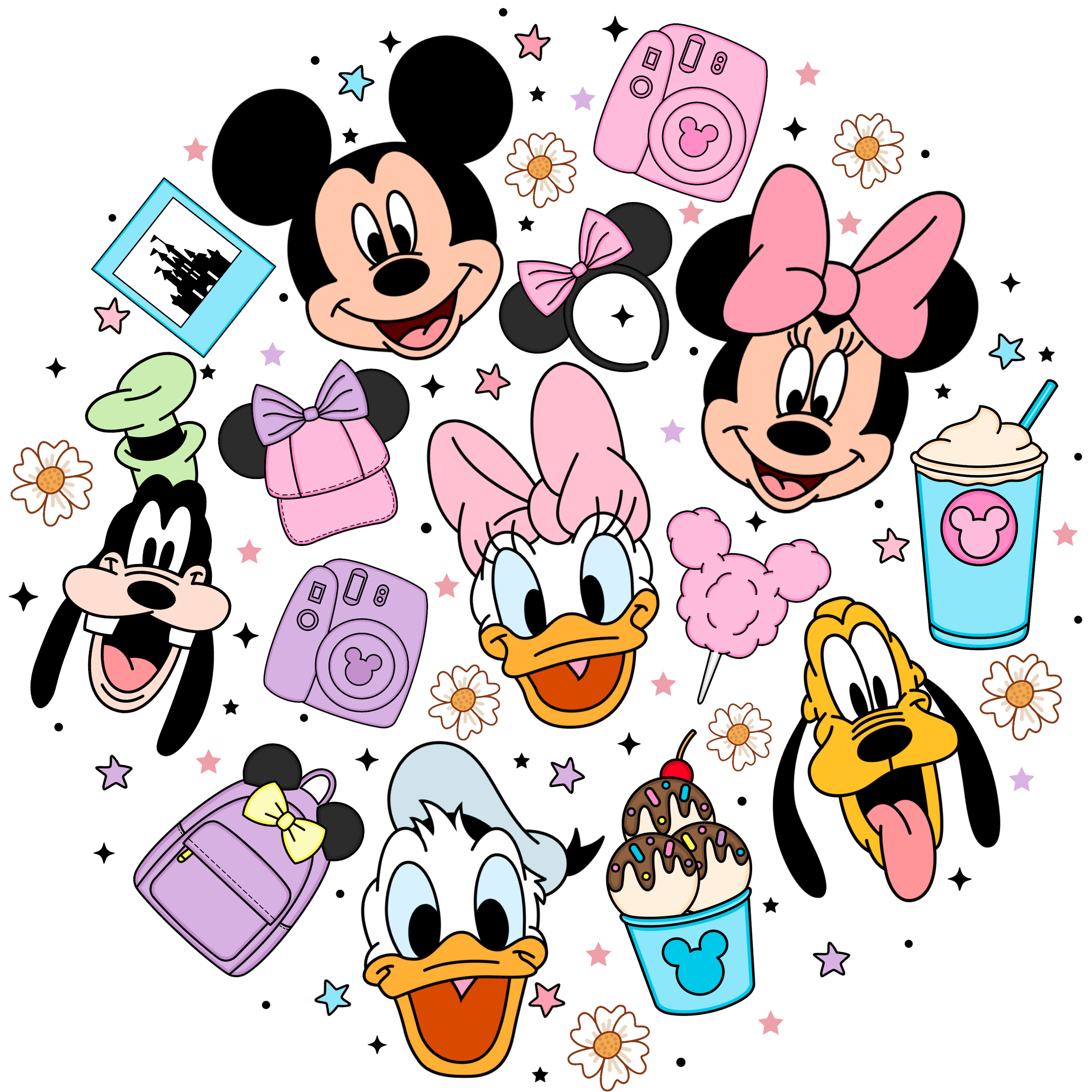 Castle Friends DTF Transfer