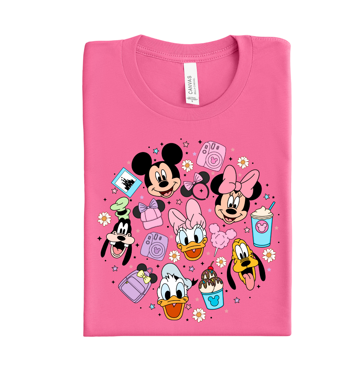 Castle Friends full color DTF heat transfer ready to press