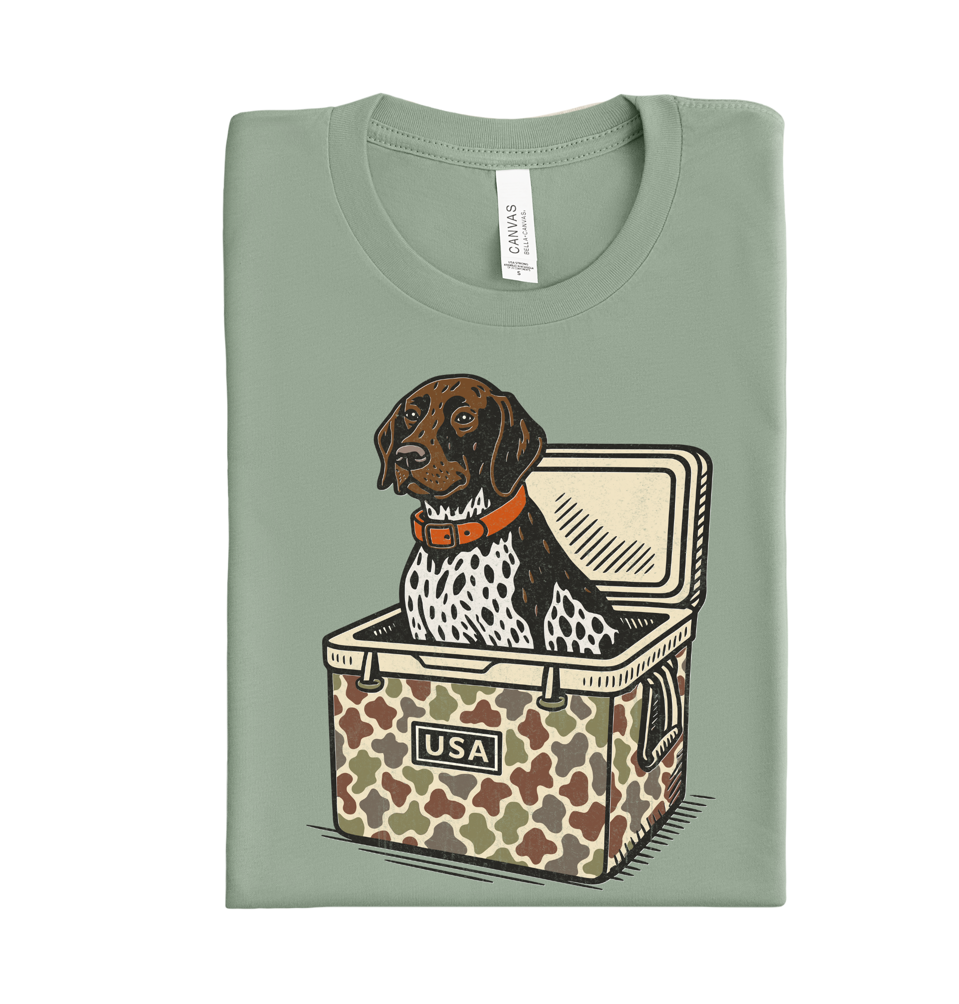 USA Dog Cooler DTF Transfer