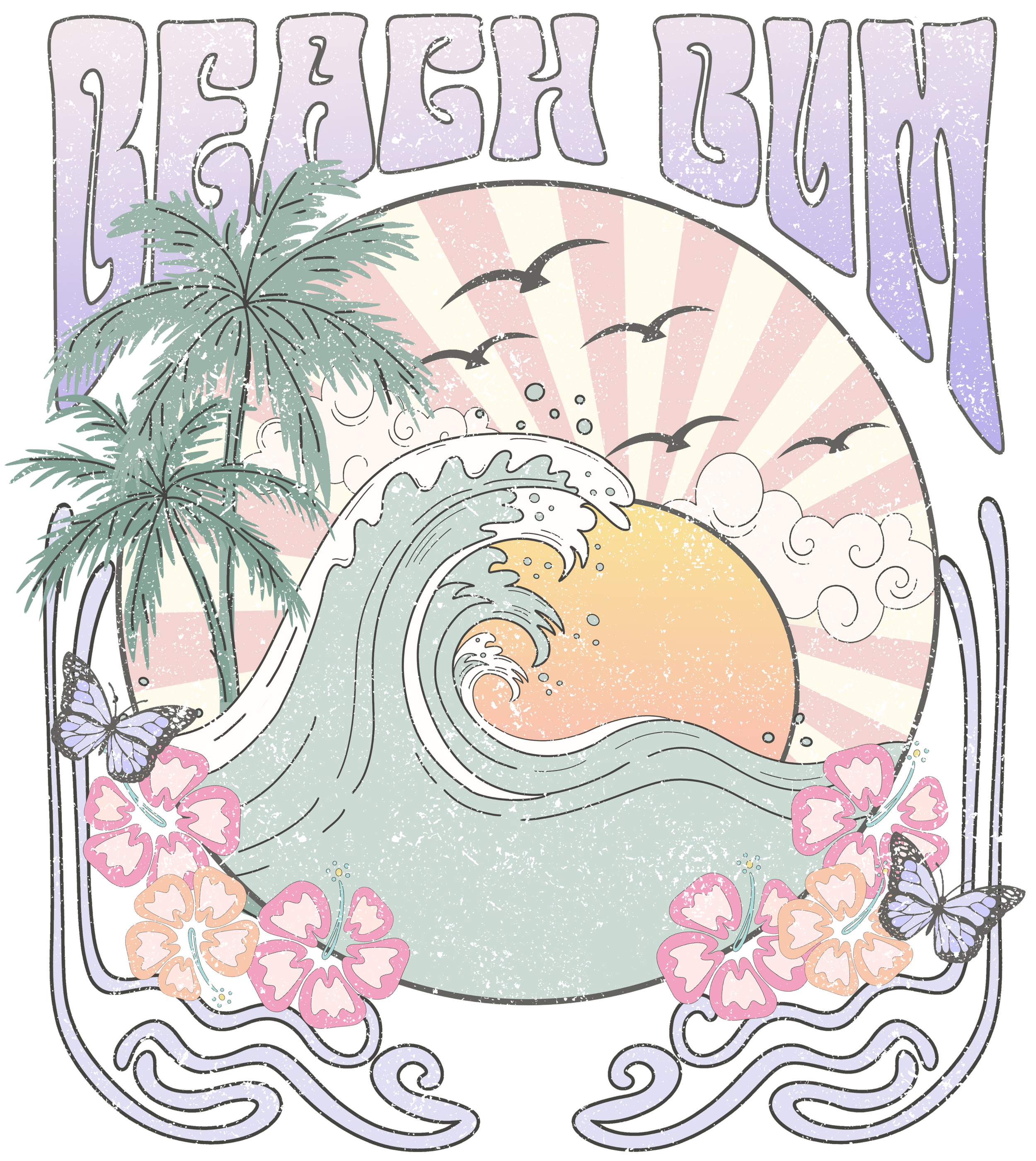 Beach Bum DTF Transfer