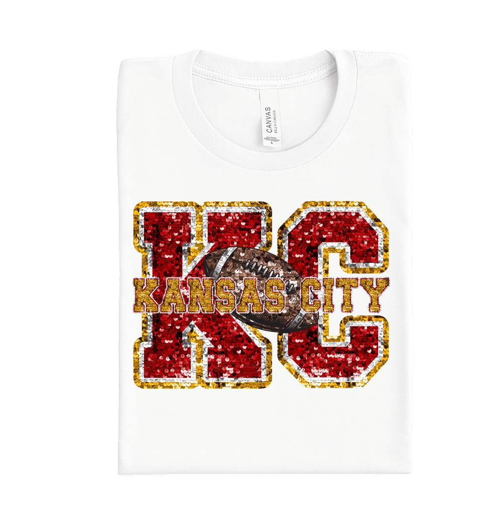 KC Sequence DTF transfer for Kansas City football fan shirts
