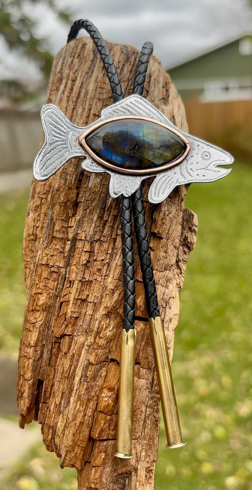 Bolo Tie fish Labradorite.jpeg