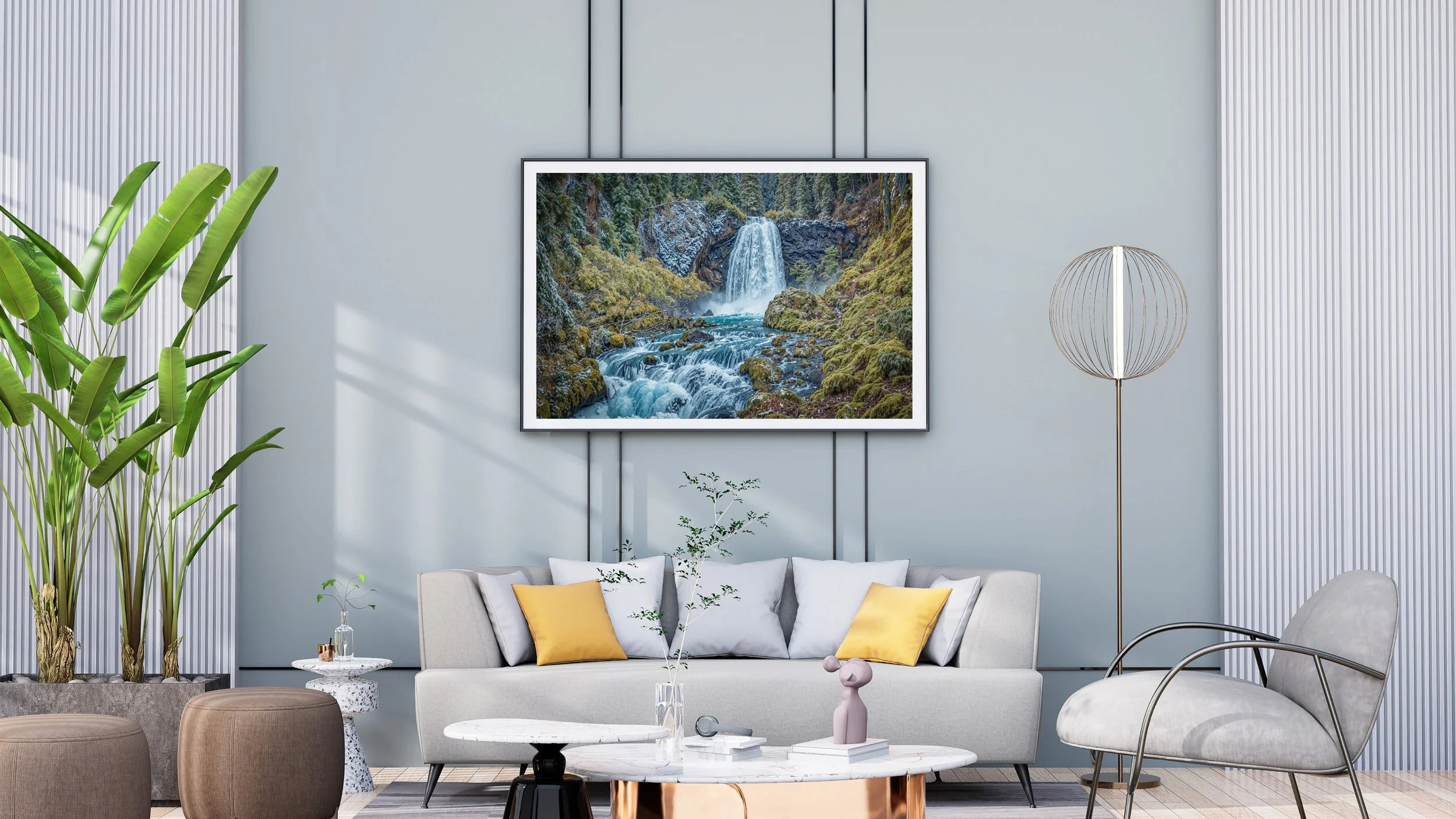 Koosah Falls in the winter