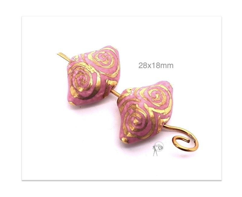 Ceramic Bead NFP4 - Pair