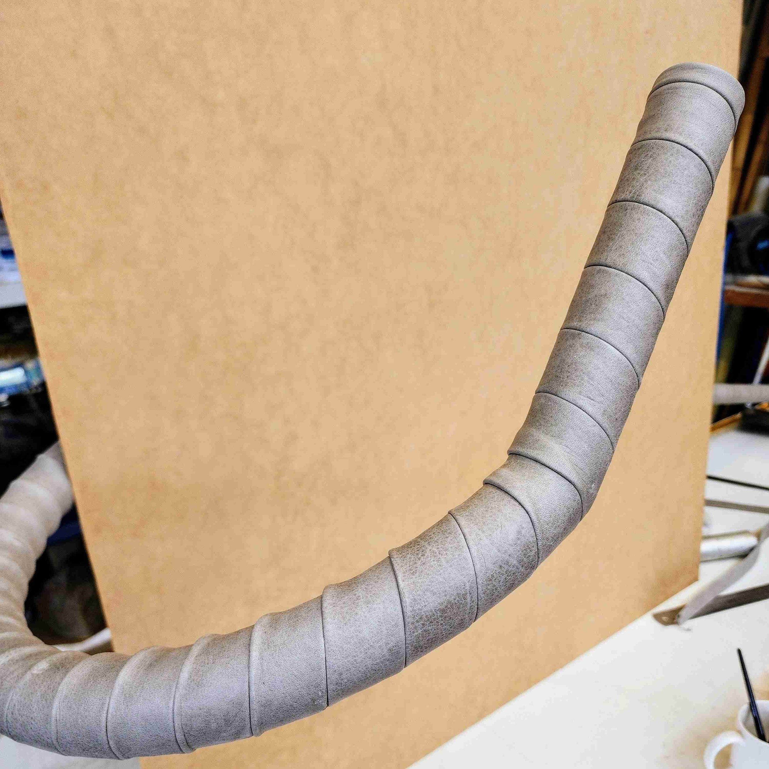 leather wrapped handrail