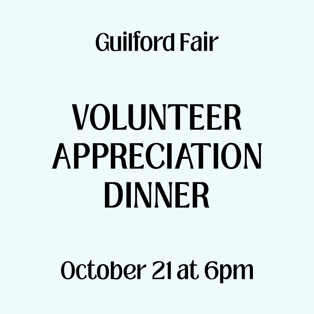 Guilford Fair Volunteer Dinner