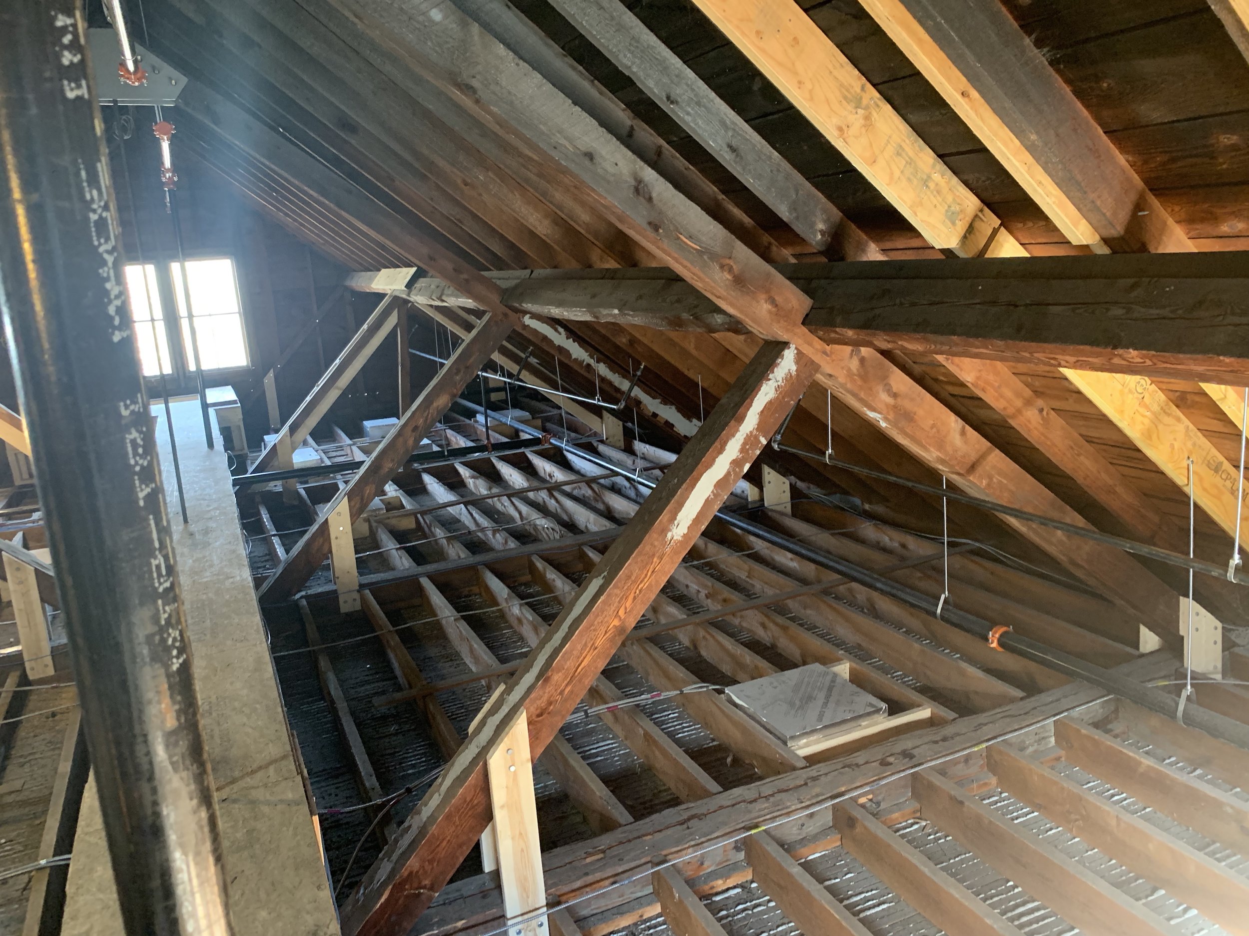 Attic and roof reinforcement