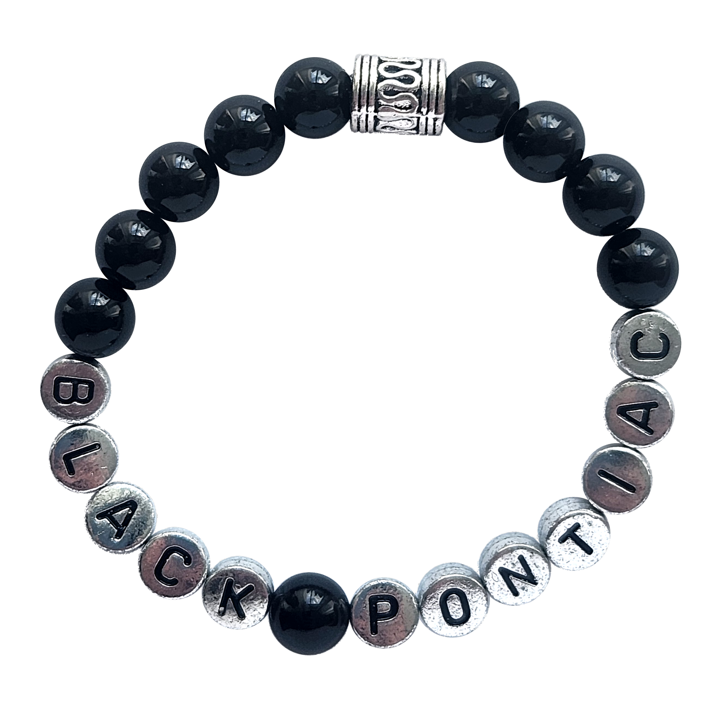 Black Pontiac Bead Bracelet