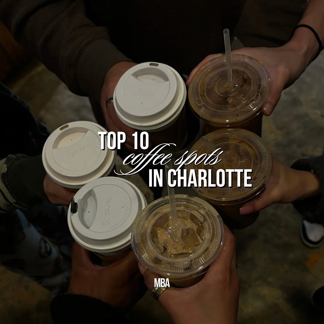 since we just passed national coffee week ☕ for all of my WFH friends + coffee lovers, this is for you! here are our TOP 10 COFFEE SPOTS located in charlotte, nc 📍 if you don&rsquo;t see your favorite here, drop it in the comments! &darr;

&bull;

#