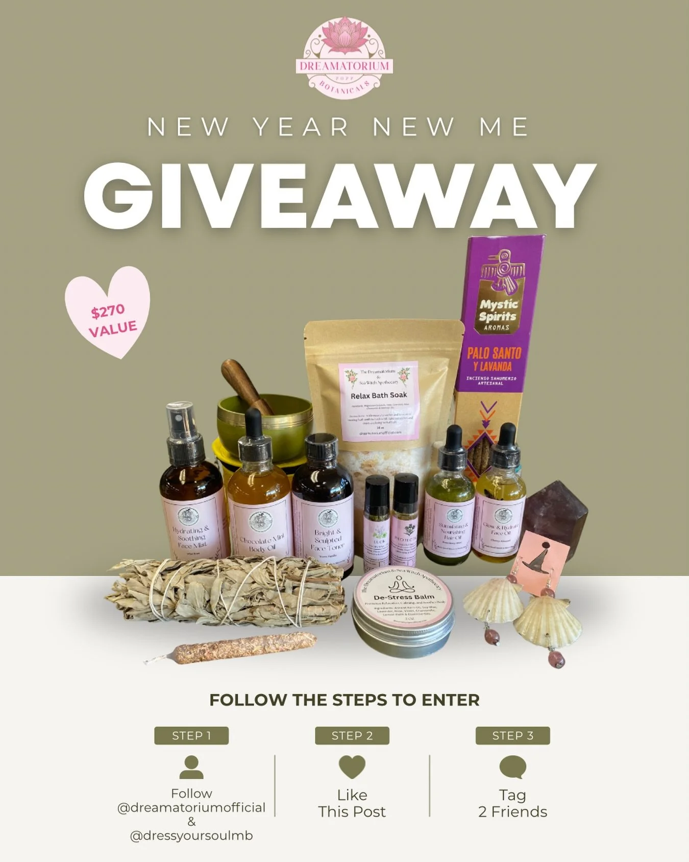 🎉✨ Last Giveaway of 2025! ✨🎉

We&rsquo;re thrilled to announce our **New Year, New Me Bundle** in collaboration with **Dress Your Soul**! 🥳 This amazing giveaway includes **14 nourishing items** to support you through 2026:

🌟 Solar Plexus Singin