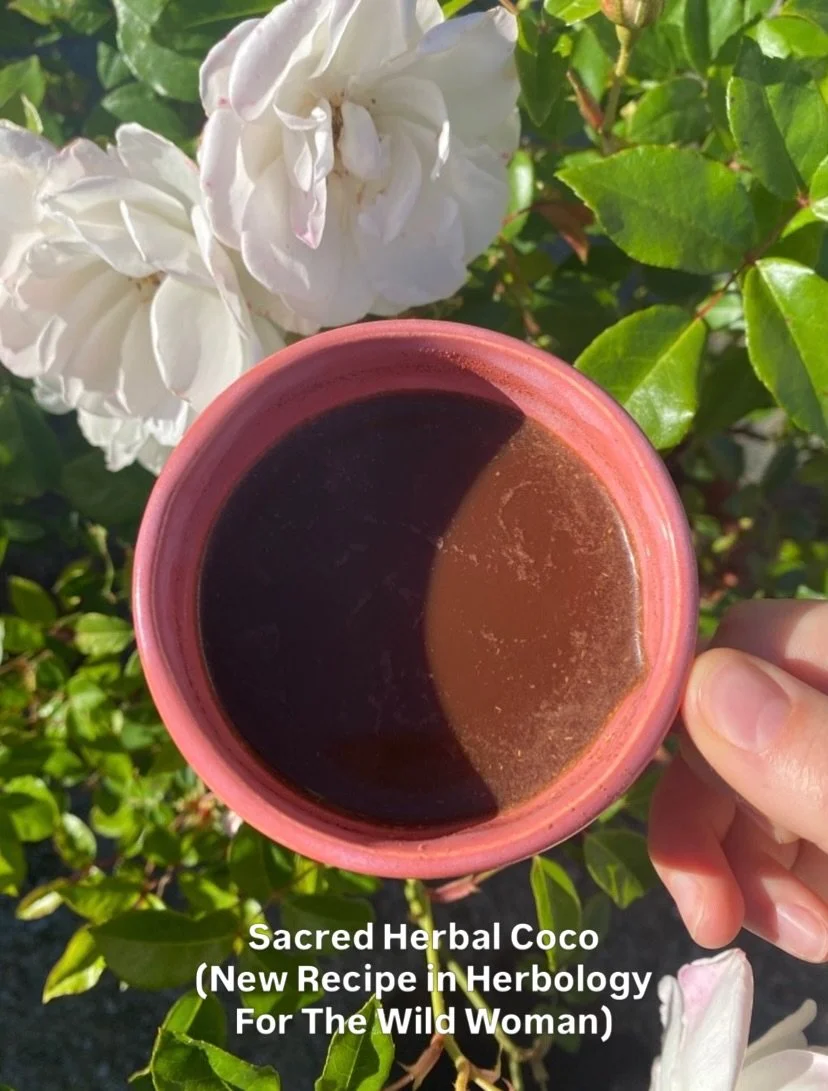 I created these two herb fused recipes to support women&rsquo;s menstrual cycles 🍫🩸🌿

The sacred herbal cocoa is a blend of herbs that are nourishing to your nervous system, reproductive system, and endocrine system ☕️

The herbal date bites are a