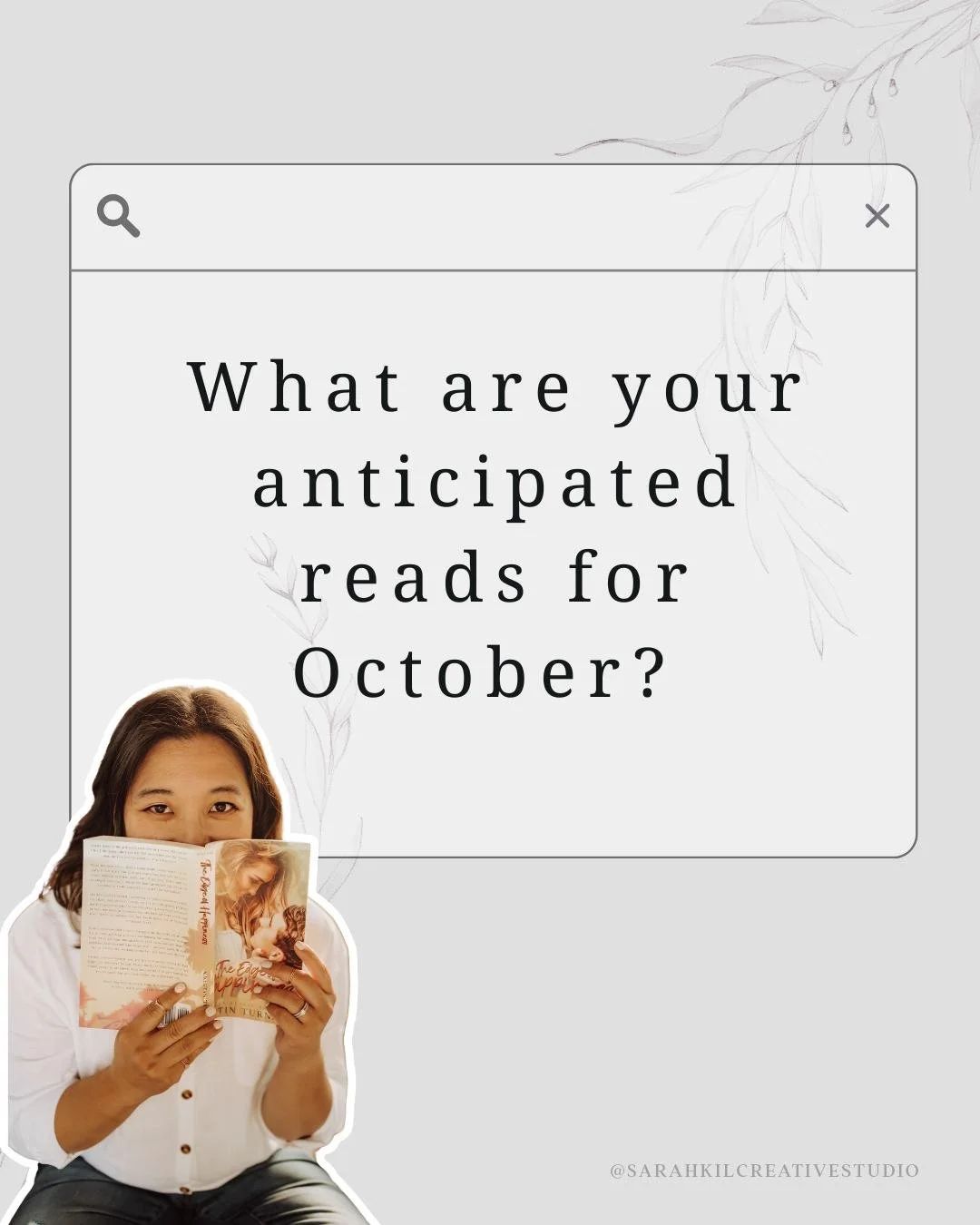 QOTD: What are your anticipated reads for October?

&bull; Romance Readers &bull;  Bookish Post &bull; Romance Books 

#bookstagirls #romancereaders #favoritereads #bookaddict #sarahkilcreativestudio #bookishfriends #bookobsessed
