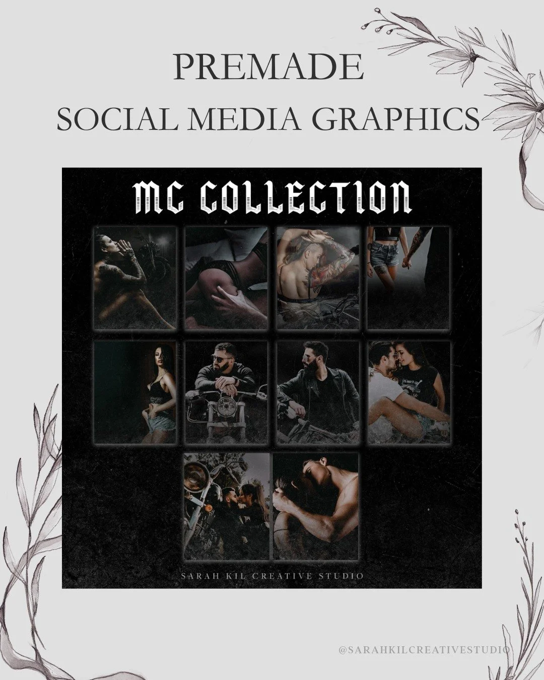 PREMADE SOCIAL MEDIA COLLECTIONS: MC Collection

Status: Available

Looking to elevate your graphics! I have social media collections available on my website.

Grab here https://www.sarahkilcreativestudio.com/social-media-collections

&bull; Romance 