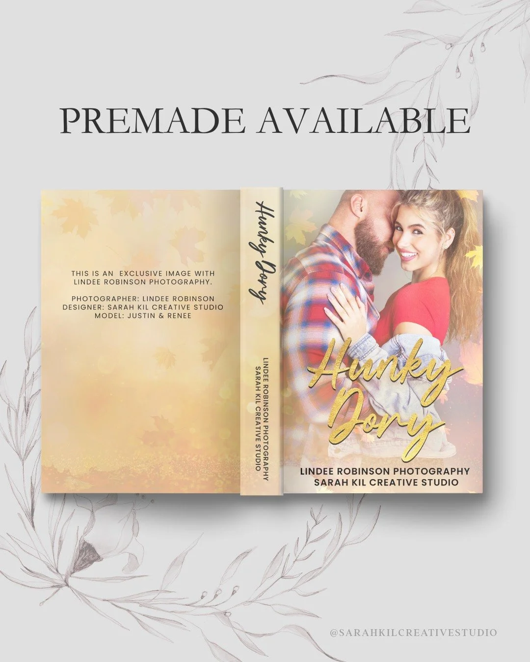 Exclusive Premade: Honky Dory

Status: AVAILABLE
Photographer: Lindee Robinson Photography

DM or comment below to claim if interested 🤍

Premade comes with 1 full wrap, ebook files &amp; title PNG. Title, Author Name, and Tagline (if available) can