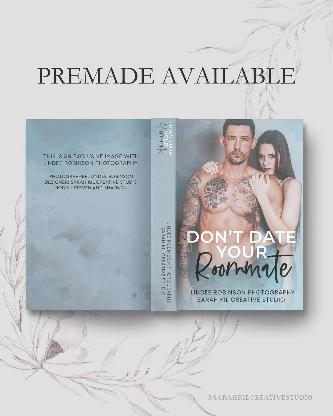 Exclusive Premade: Don't Date Your Roommate

Status: AVAILABLE
Photographer: Lindee Robinson Photography

DM or comment below to claim if interested 🤍

Premade comes with 1 full wrap, ebook files &amp; title PNG. Title, Author Name, and Tagline (if 