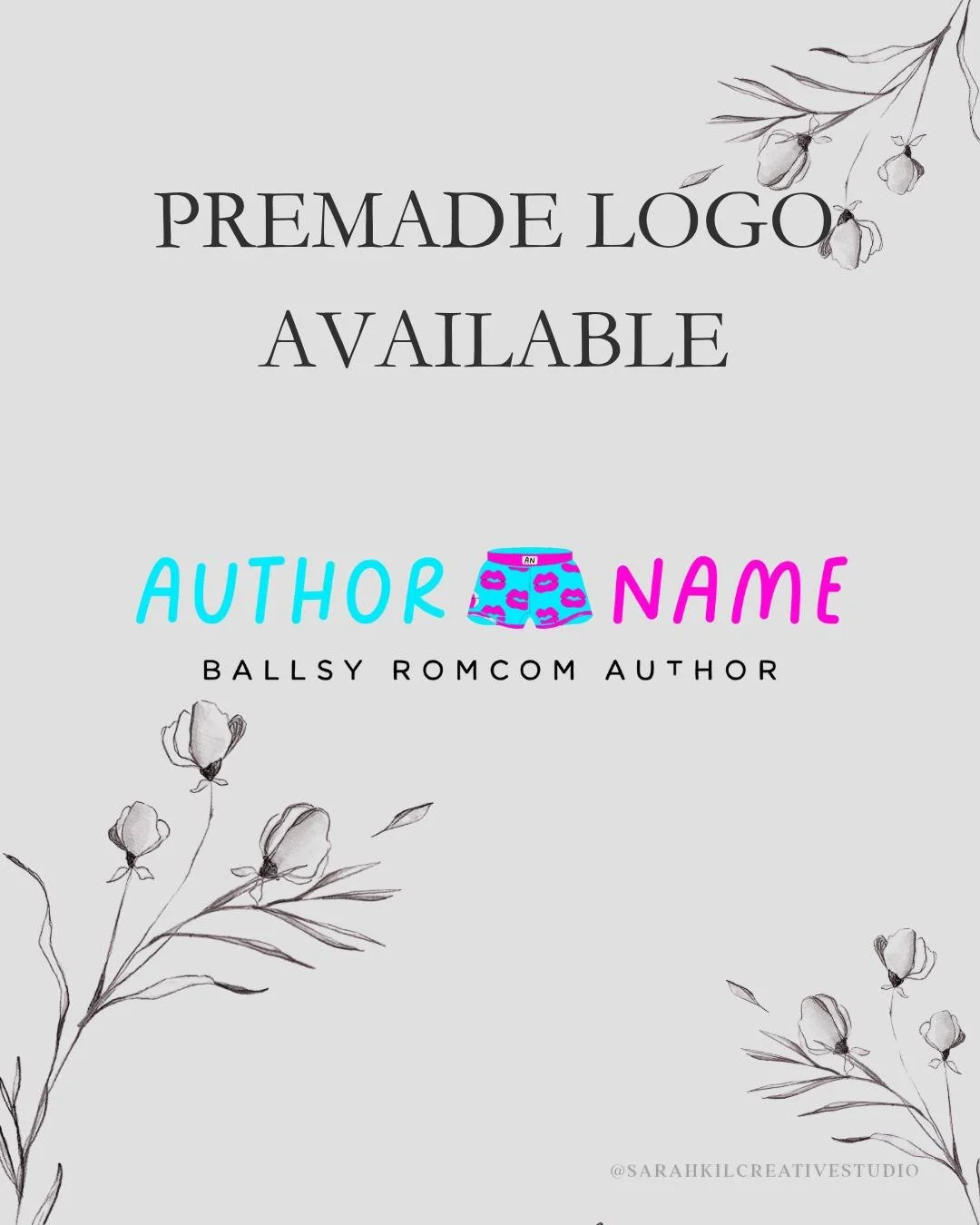 PREMADE LOGO: Boxers
Status: Available

You can grab this logo on my website or DM me .

If you are looking for a logo design, feel free to message me! I'd love to work with you.

&bull; Romance Readers &bull; Premade Logo &bull; Logo Design &bull; G