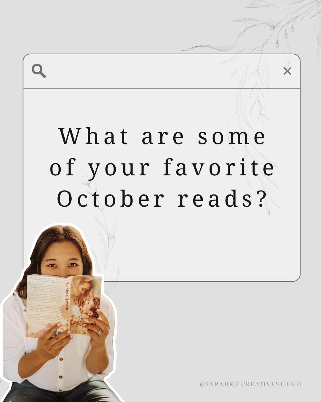 QOTD: What were some of your favorite October reads?

&bull; Romance Readers &bull;  Bookish Post &bull; Romance Books 

#bookstagirls #romancereaders #favoritereads #bookaddict #sarahkilcreativestudio #bookishfriends #bookobsessed