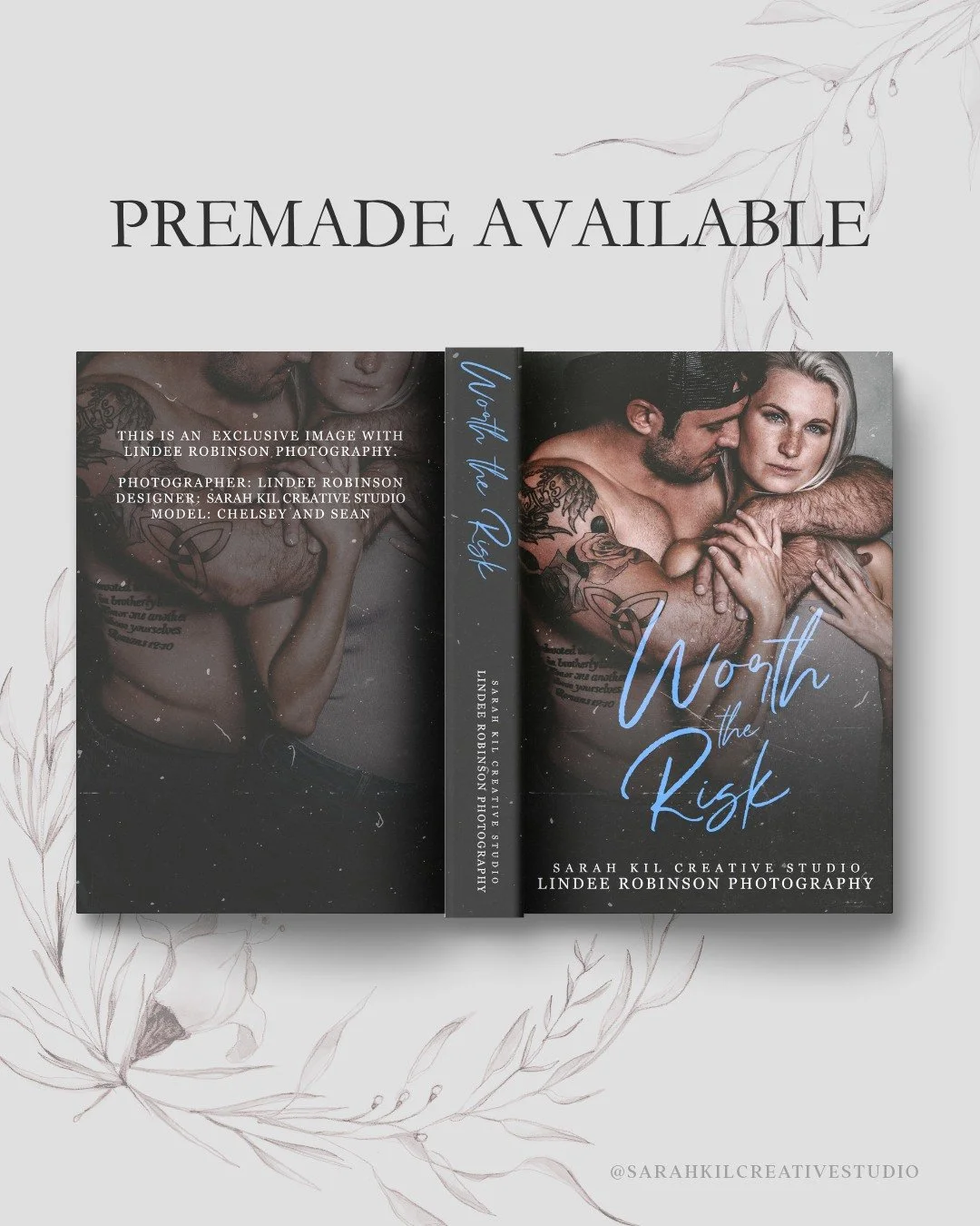 Exclusive Premade: Worth the Risk

Status: AVAILABLE
Photographer: Lindee Robinson Photography

DM or comment below to claim if interested 🤍

Premade comes with 1 full wrap, ebook files &amp; title PNG. Title, Author Name, and Tagline (if available)