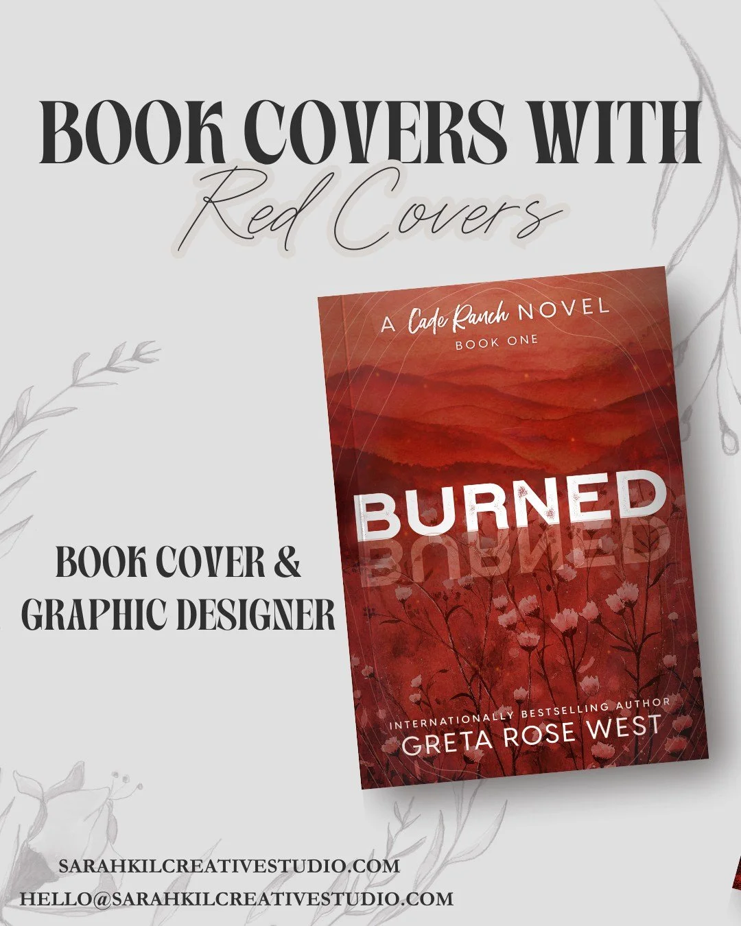 Romance Book covers curated in RED! Check out a few of my favorite red romance book covers I got to design 📖&hearts;️

#sarahkilcreativestudio 

book covers, book cover designer, graphic designer, book cover, pretty book covers, booksta, romance cov