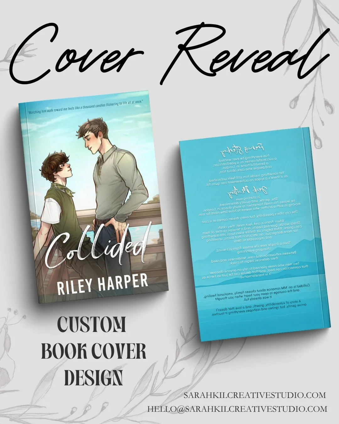 Collided by Riley Harper

Collided is an MM romance about chosen family, emotional healing,
and the courage to open your heart when you thought it was already full.

Preorder your copy:
https://a.co/d/hKYERnm

Here&rsquo;s what to expect:
❤️Enemies t