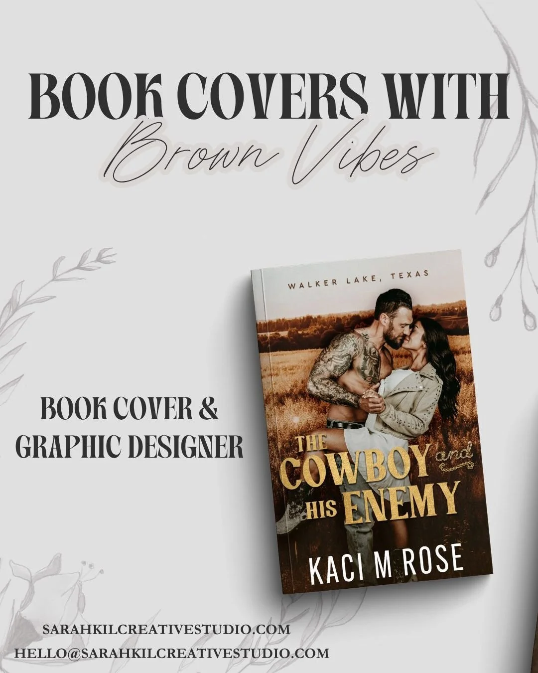 Romance Book covers curated in Brown/Neutral Vibes. Check out a few of my favorite brown/neutral romance book covers I got to design 📖 🤎

#sarahkilcreativestudio #romancebookcovers #bookcovers #graphicdesign #romancebooks