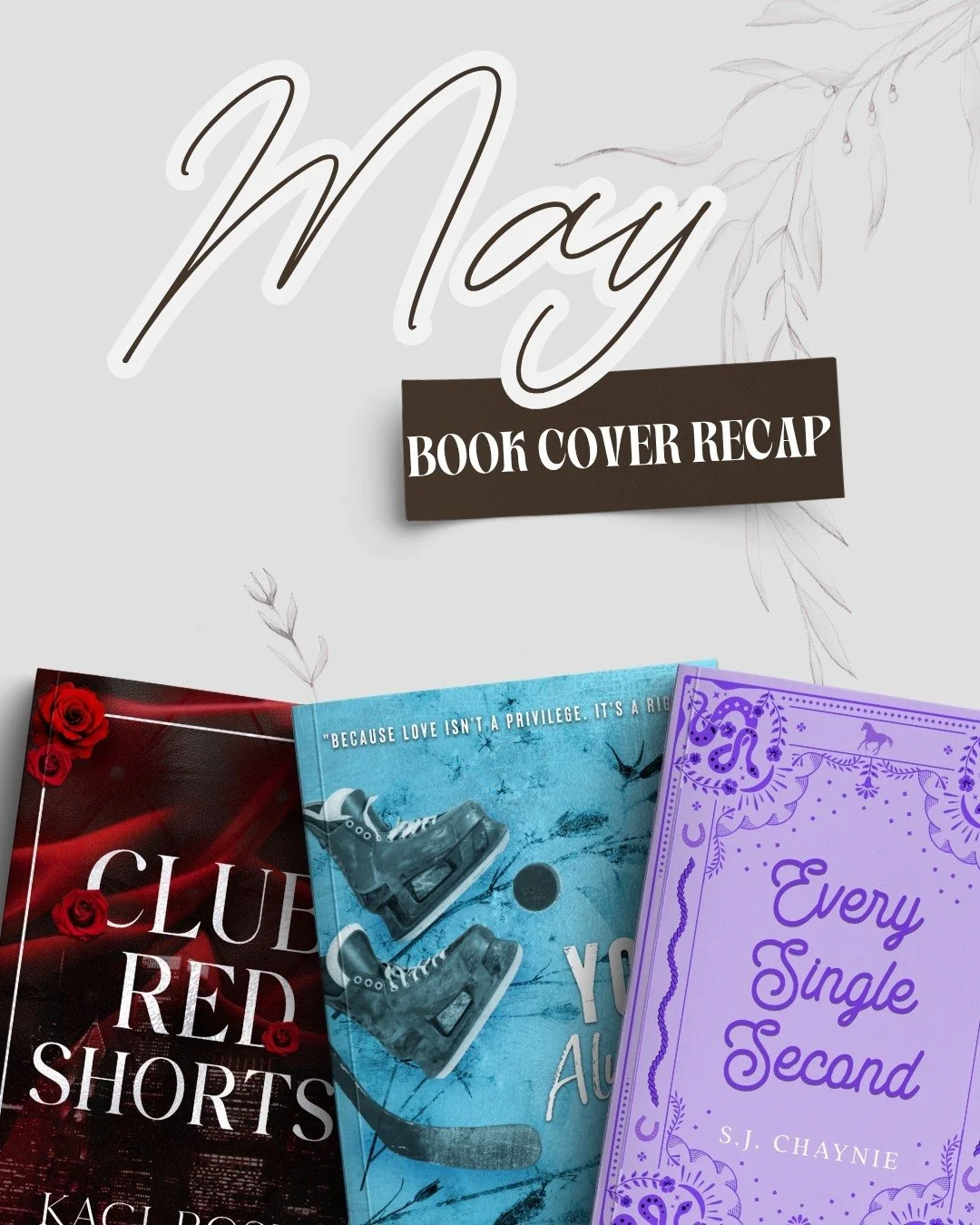 May Book Designs Cover Recap 🌼

3 Cover Reveals this month and more to come next :)