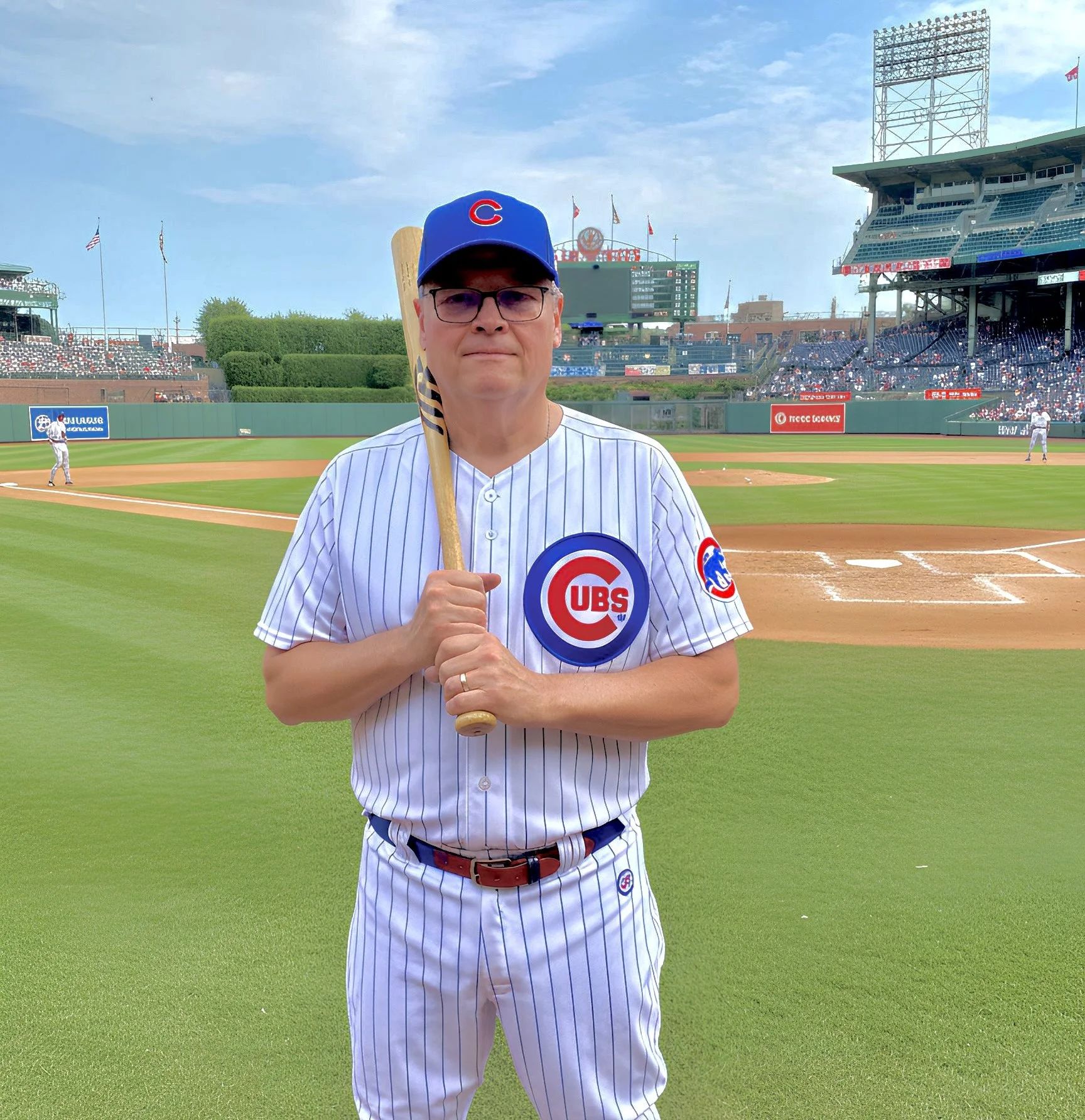 Ai satisfying my one desire in life.  Play for my CUB's!