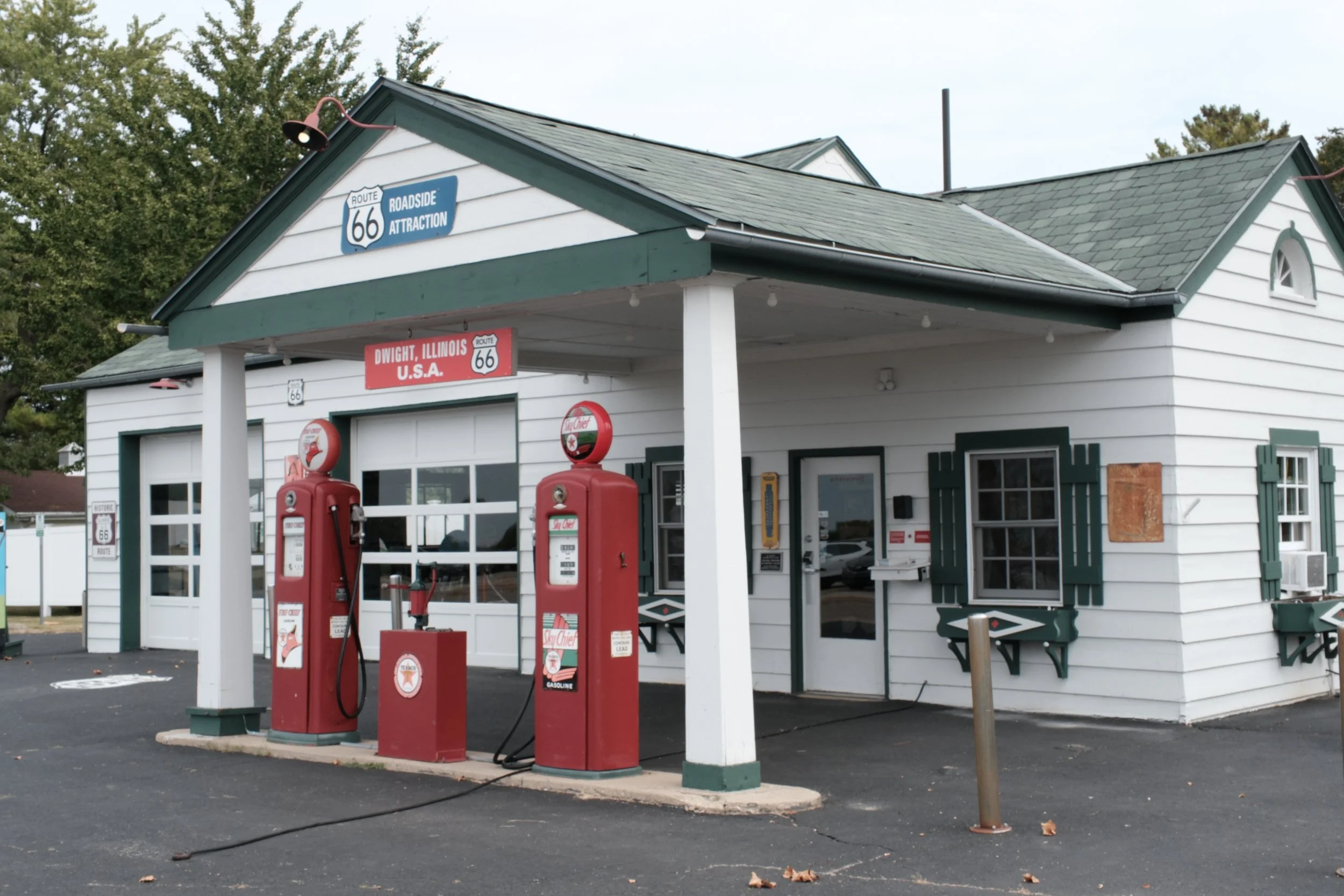 Old Renovated Texaco Station vintage 1940's.