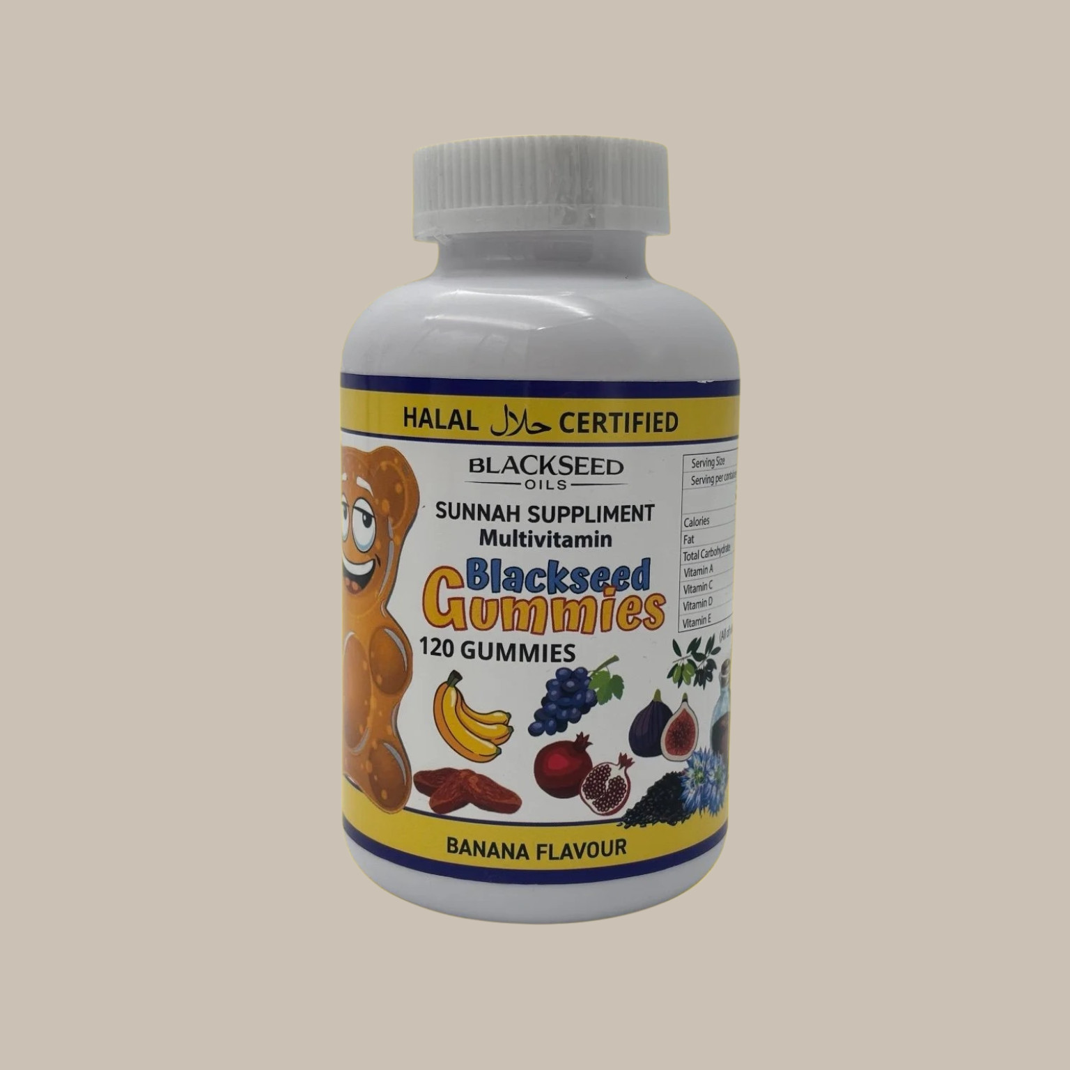 Multivitamin Black Seed Gummies 120 gummies bottle