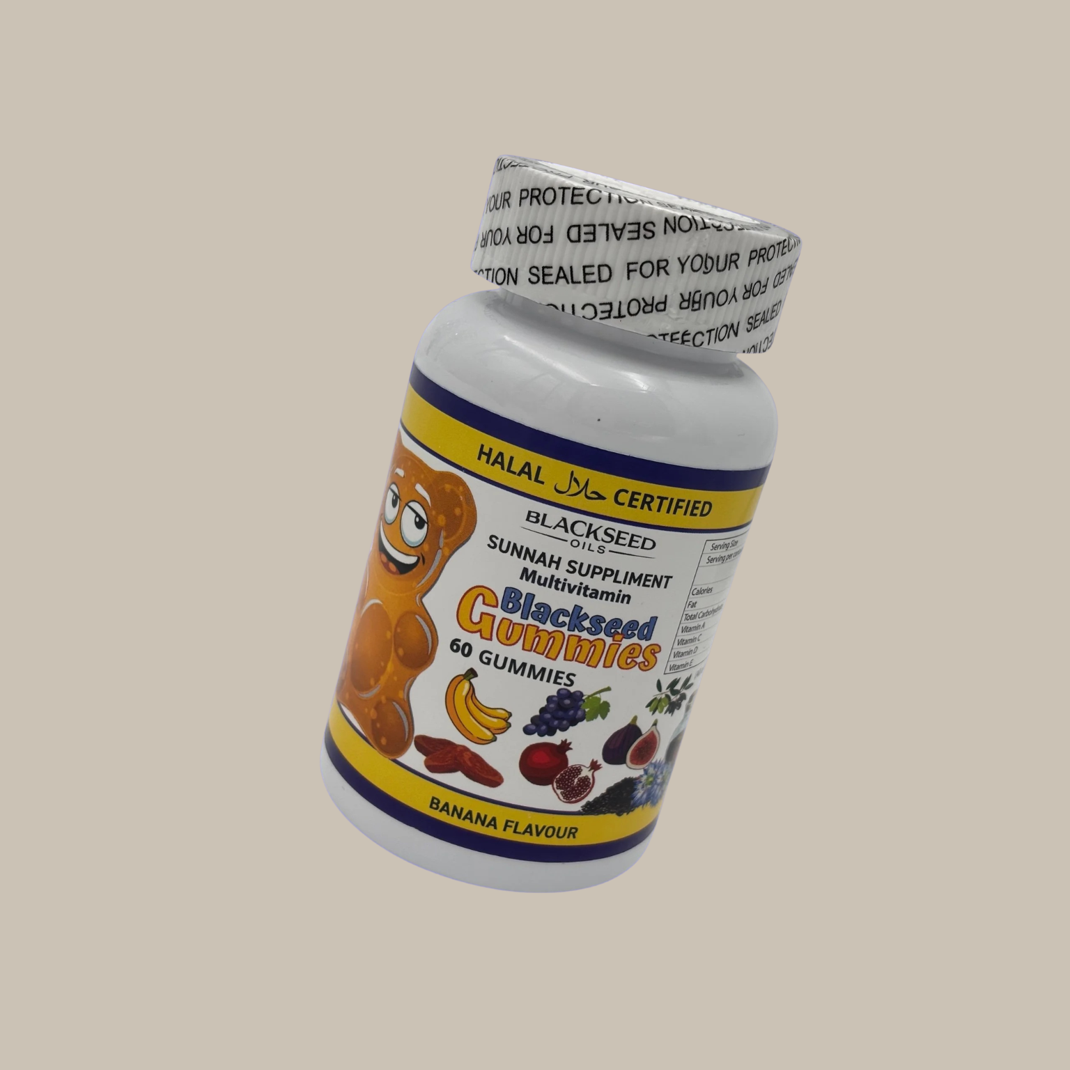 Multivitamin Black Seed Gummies 60 gummies bottle