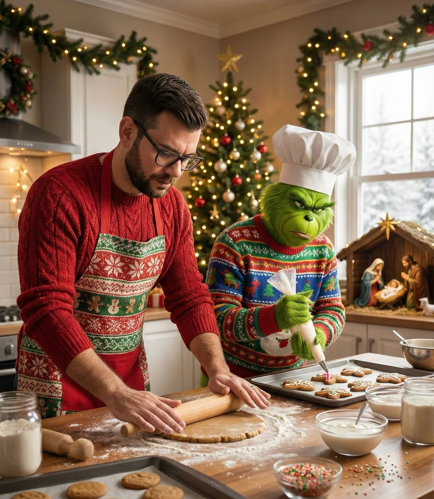 Even priests need a moment to decompress 🎄
This one might be a little&hellip; artificially assisted 😉
It is going to be a very busy week in the parish, but rest will follow after a huge and awesome year! 

Merry Christmas!!!