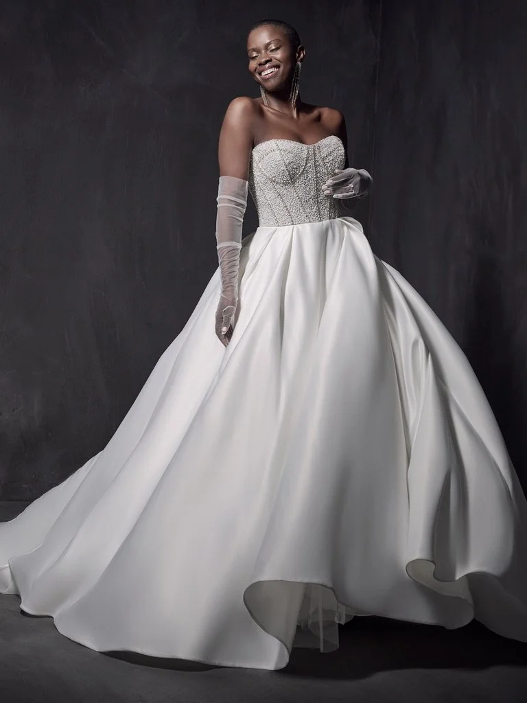 With Satin Skirt