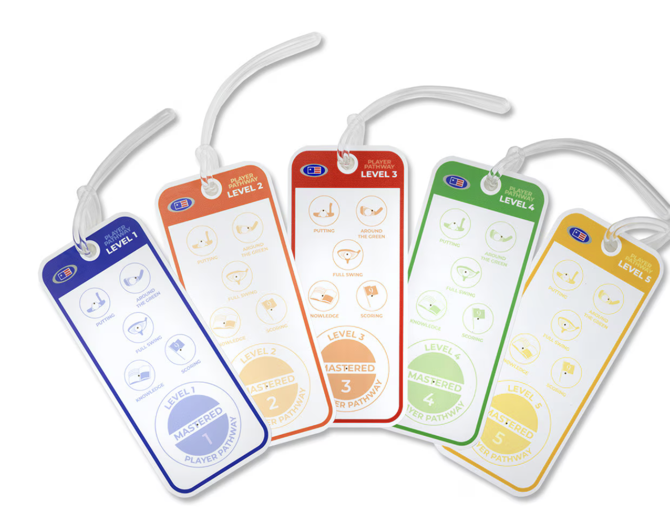 Bag Tags for US Kids Golf Levels 1-5
