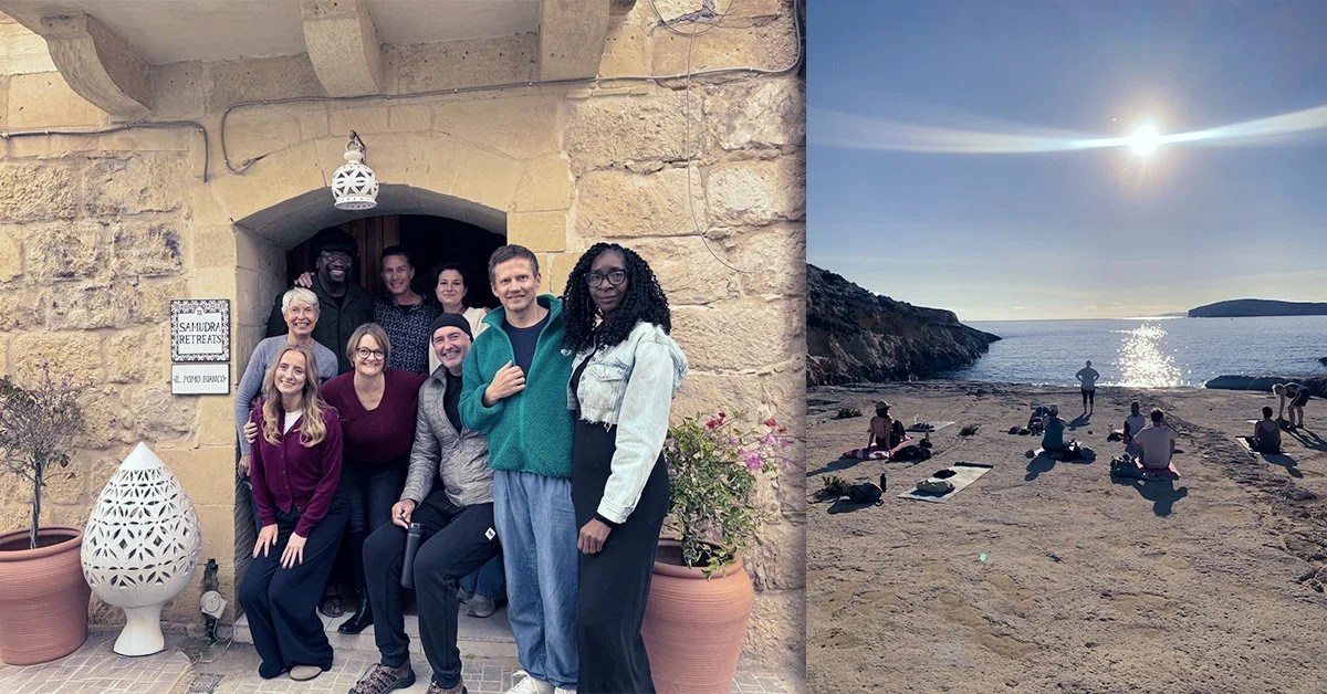 Guests at the end of a retreat week in Gozo.
