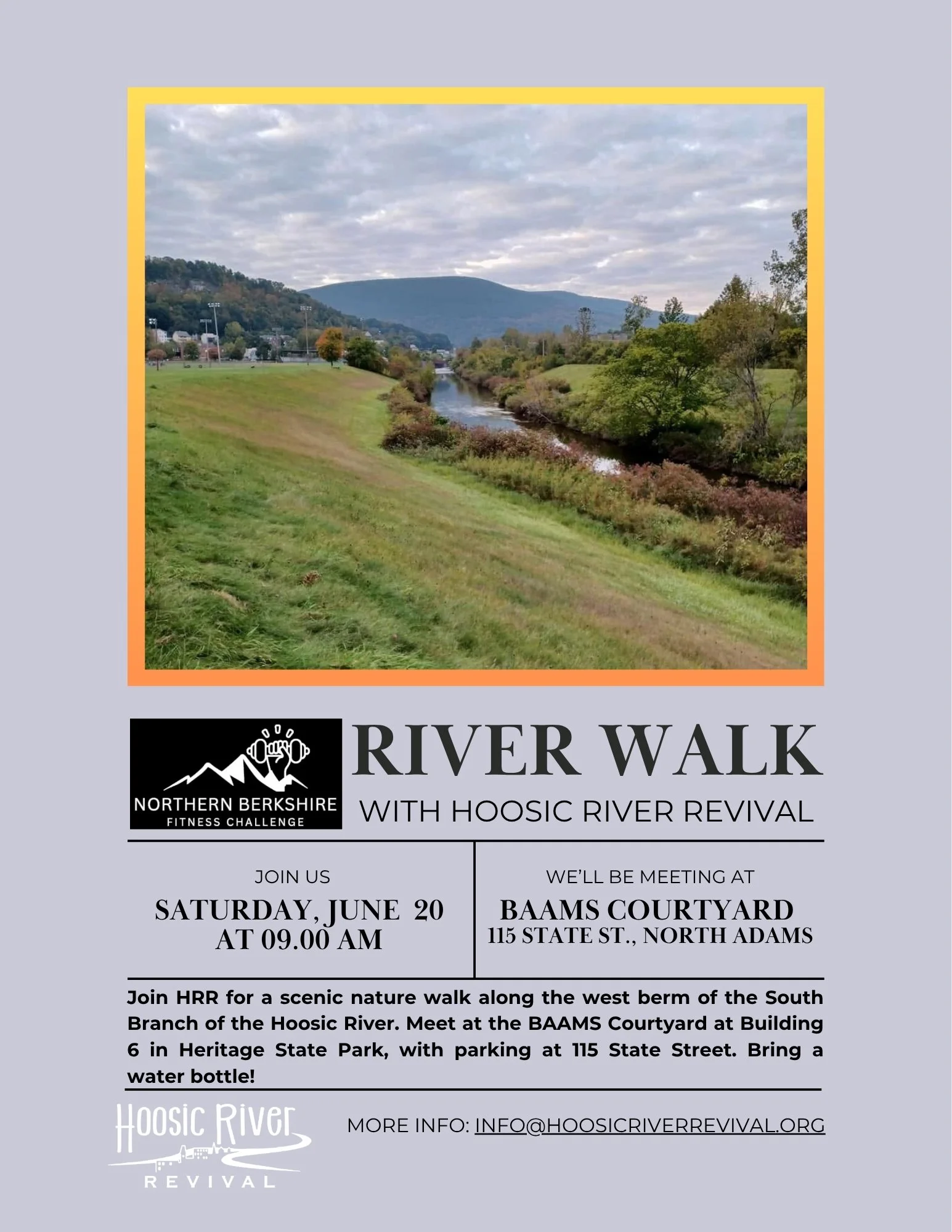 RiverWalk for Northern Berkshire Fitness Month