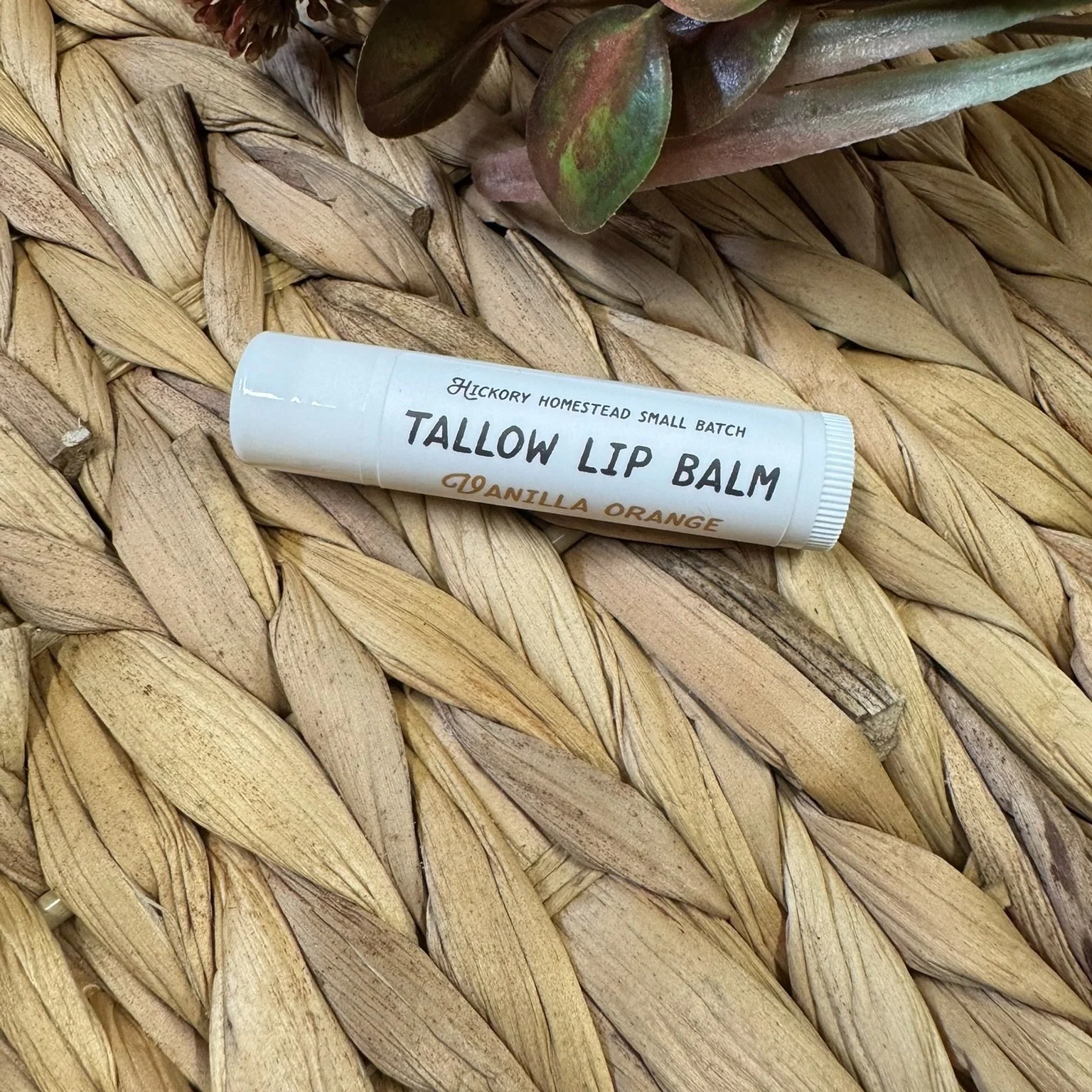 Orange & Vanilla Tallow Lip Balm