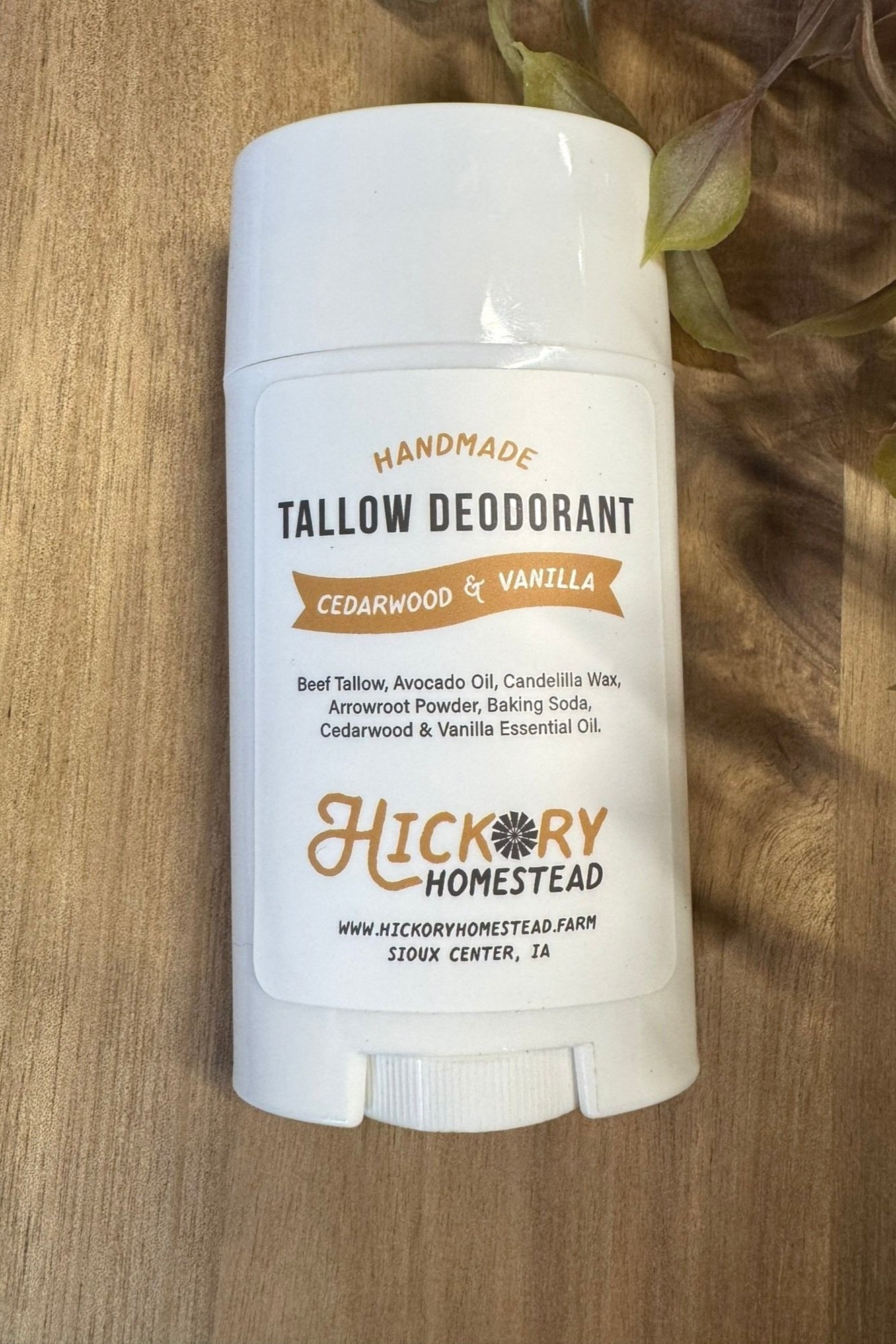 Tallow Deodorant - Cedarwood & Vanilla