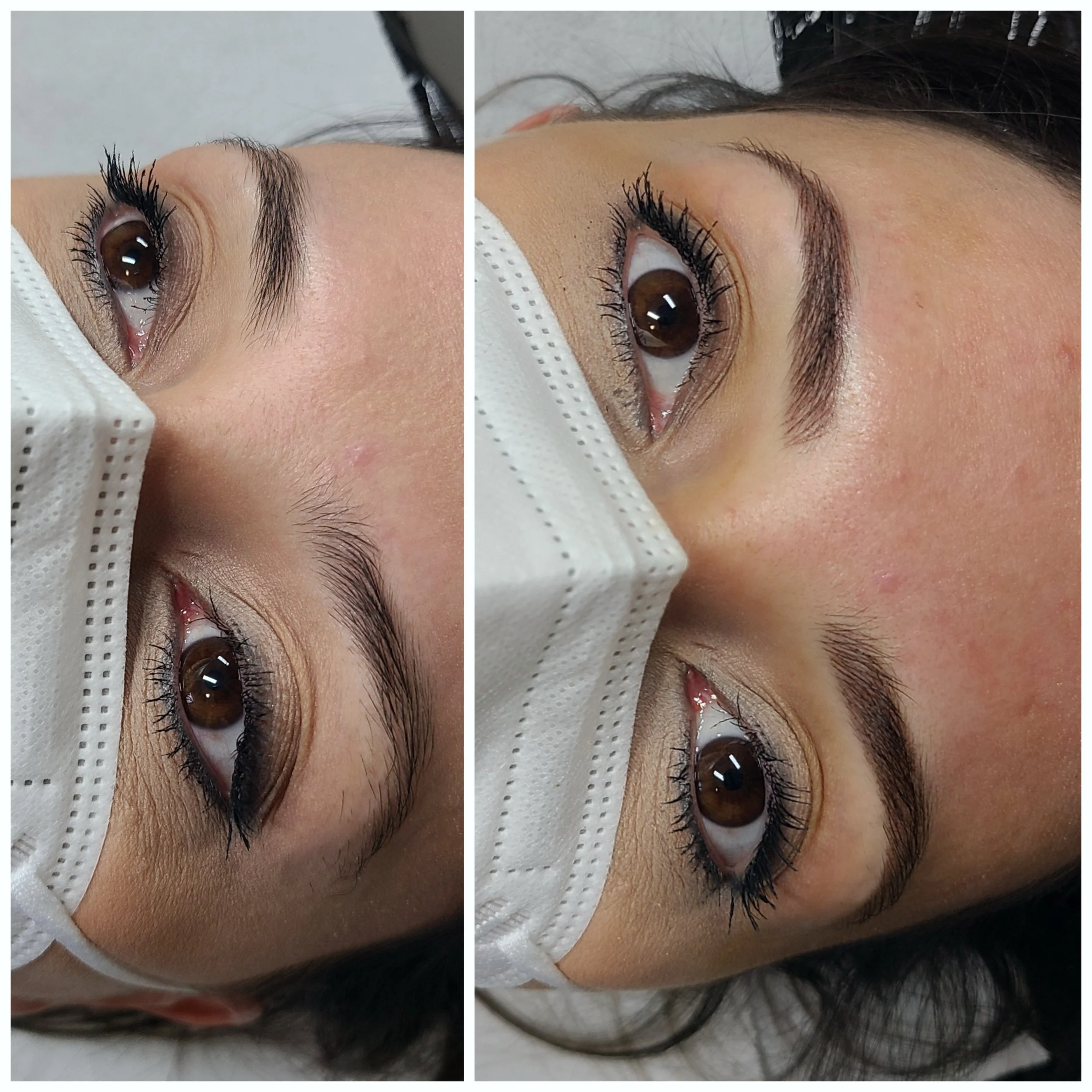 warm brunette eyebrows