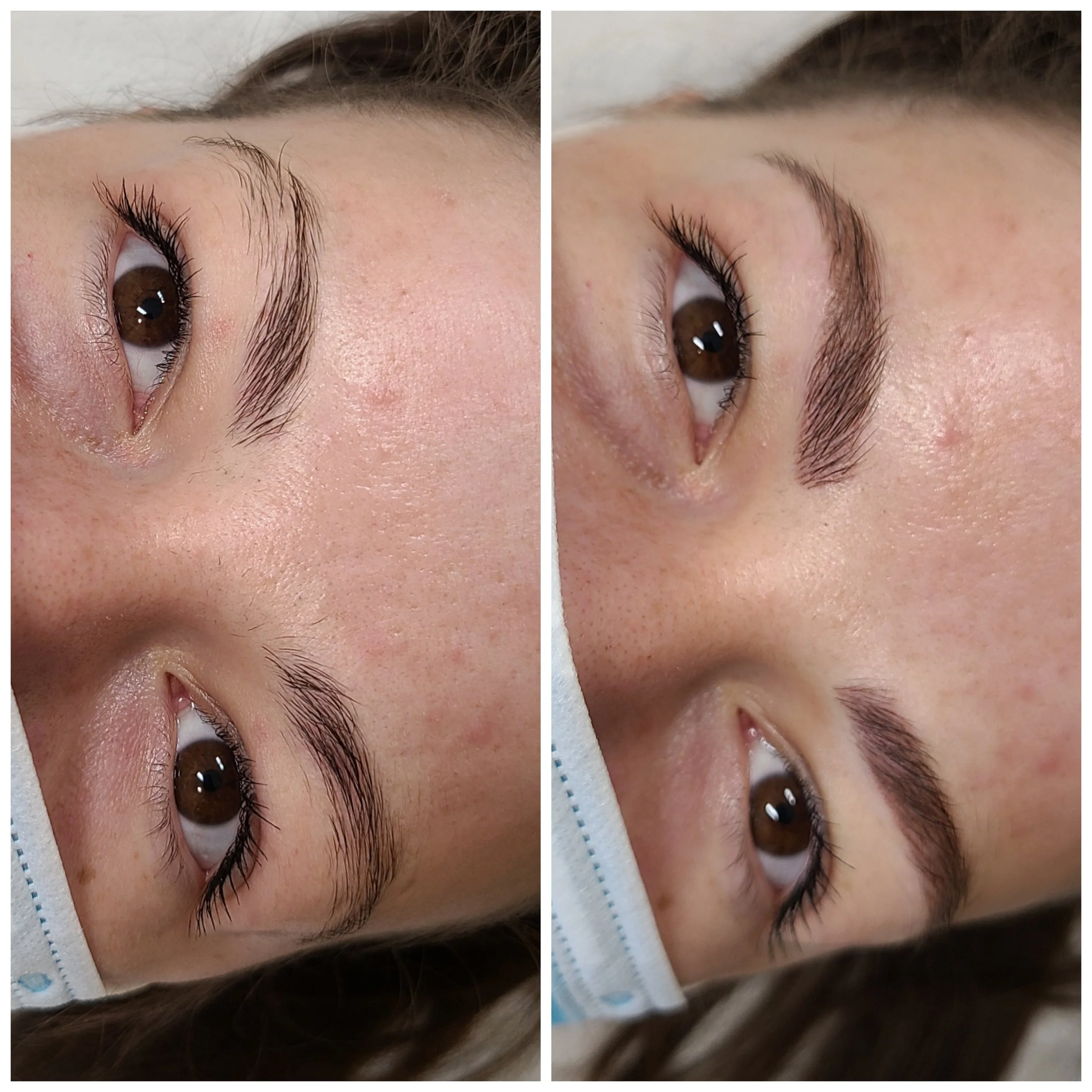 hairstrokes plus powder combination brown brows